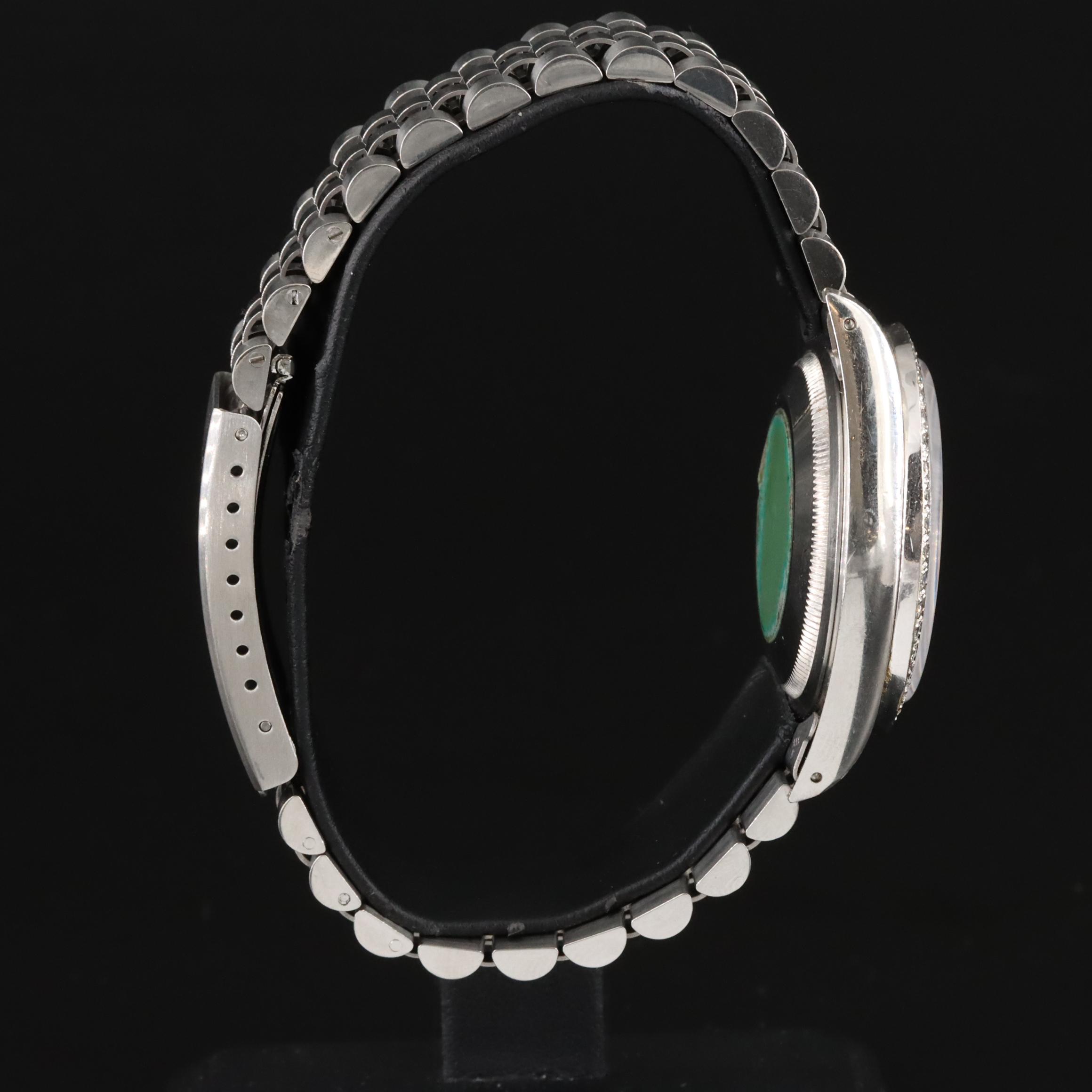 1989 Rolex Custom Diamond Dial and Bezel Datejust Watch