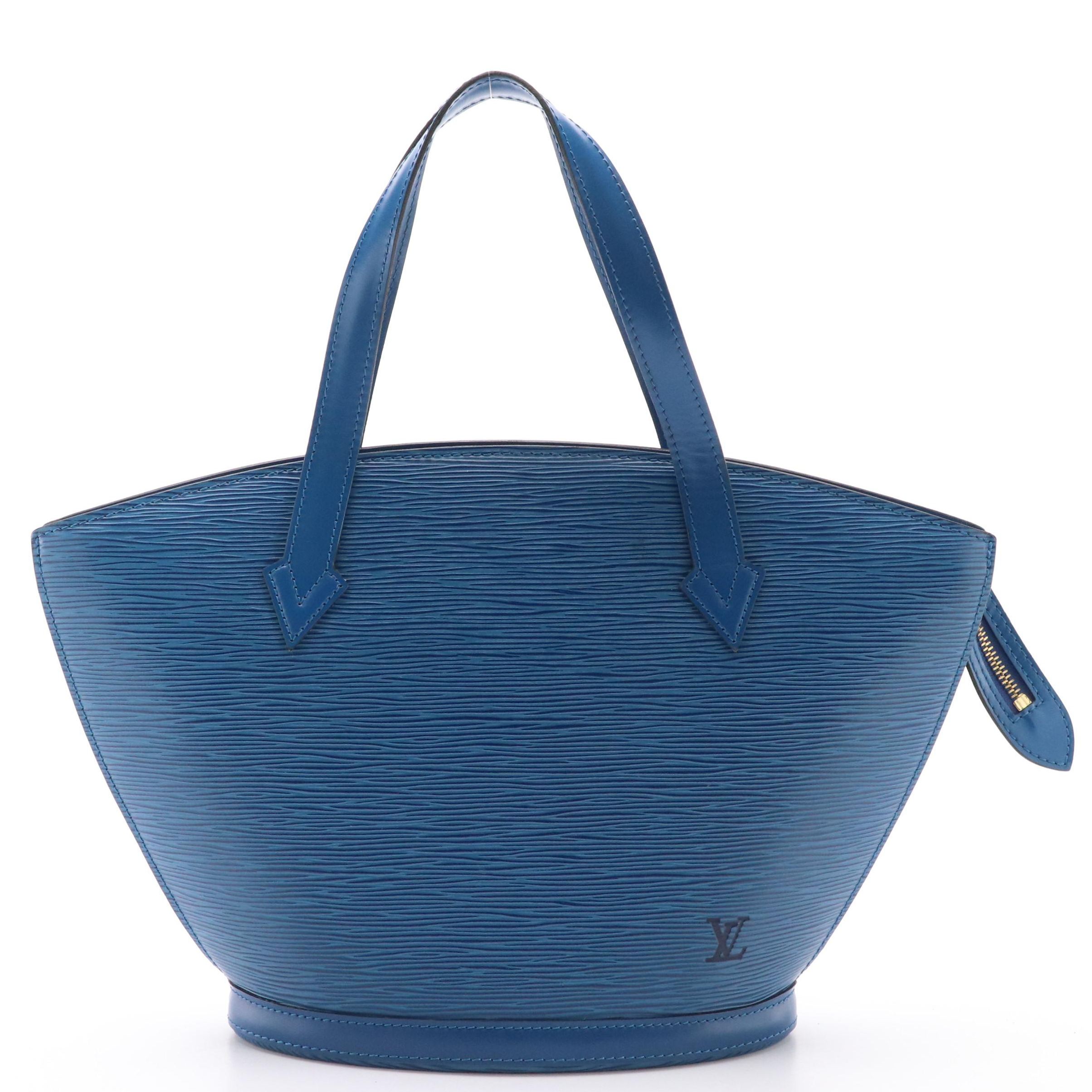 Louis Vuitton Saint Jacques Toledo Blue Epi Leather PM Shoulder Bag