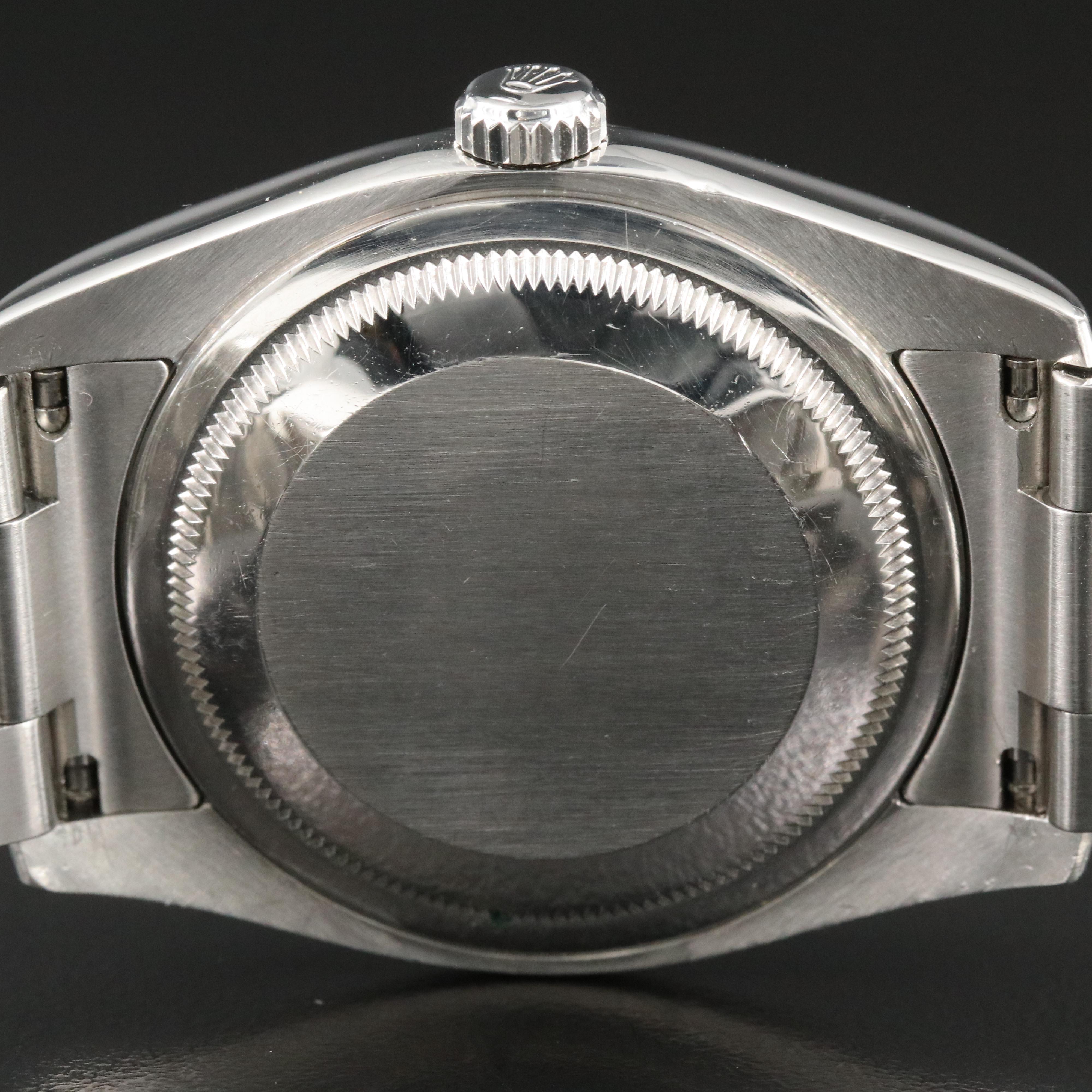 2007 Rolex Silver Roman Dial White Gold and Steel Datejust Watch