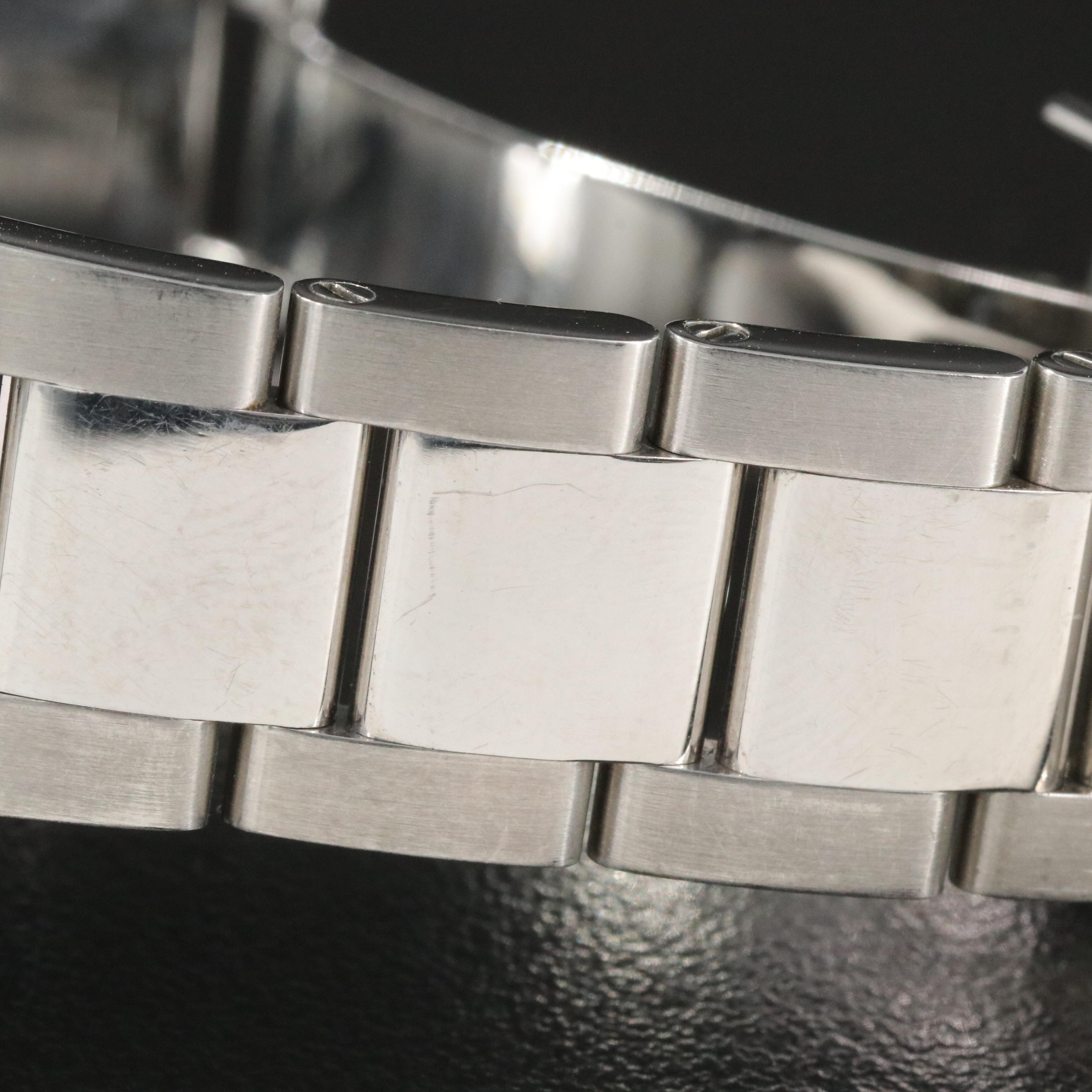 2007 Rolex Silver Roman Dial White Gold and Steel Datejust Watch