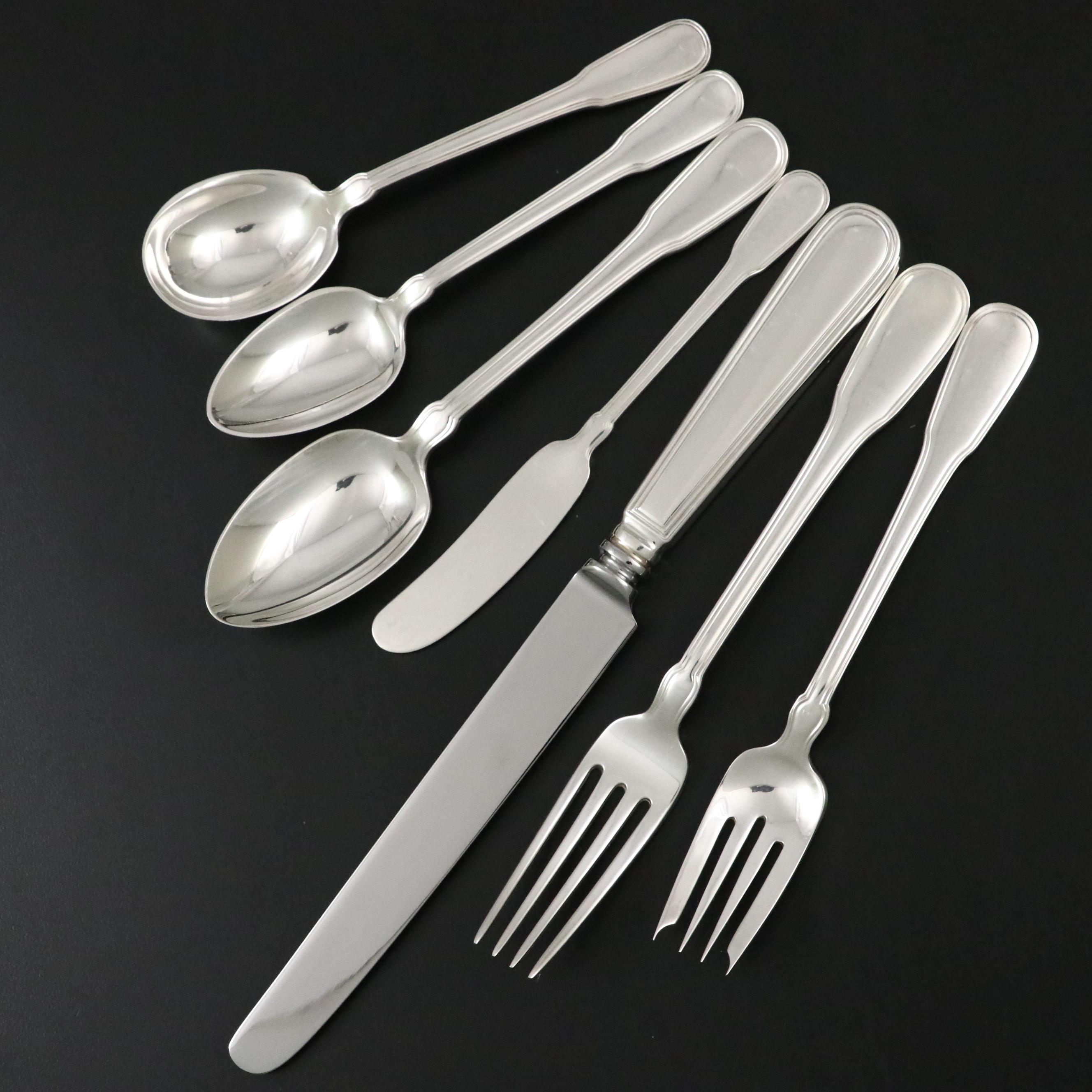 Tiffany & Co. "Hamilton" Sterling Silver Flatware Set