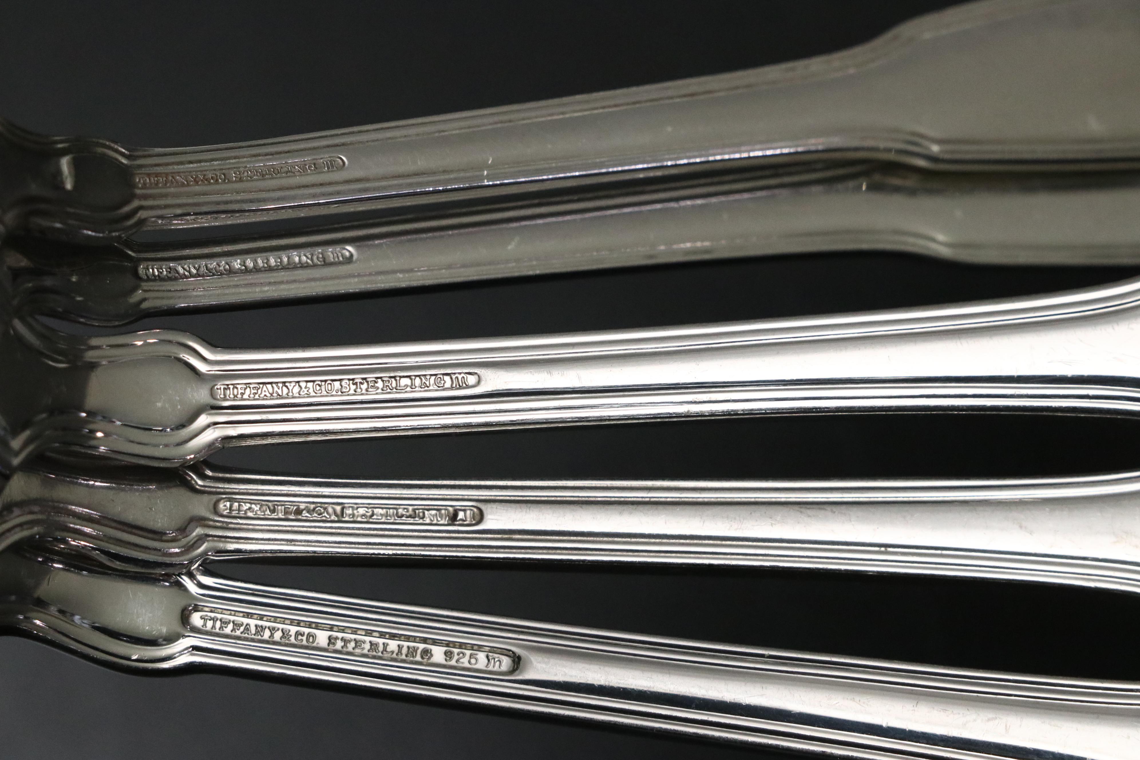 Tiffany & Co. "Hamilton" Sterling Silver Flatware Set