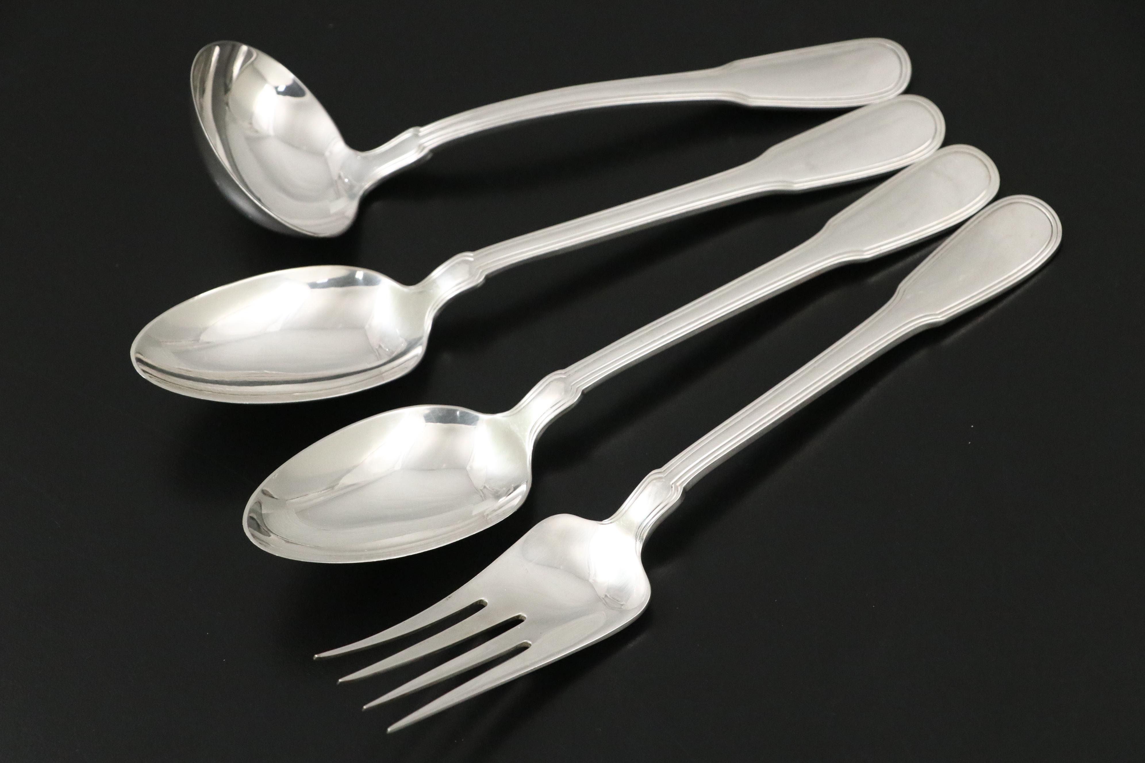 Tiffany & Co. "Hamilton" Sterling Silver Flatware Set