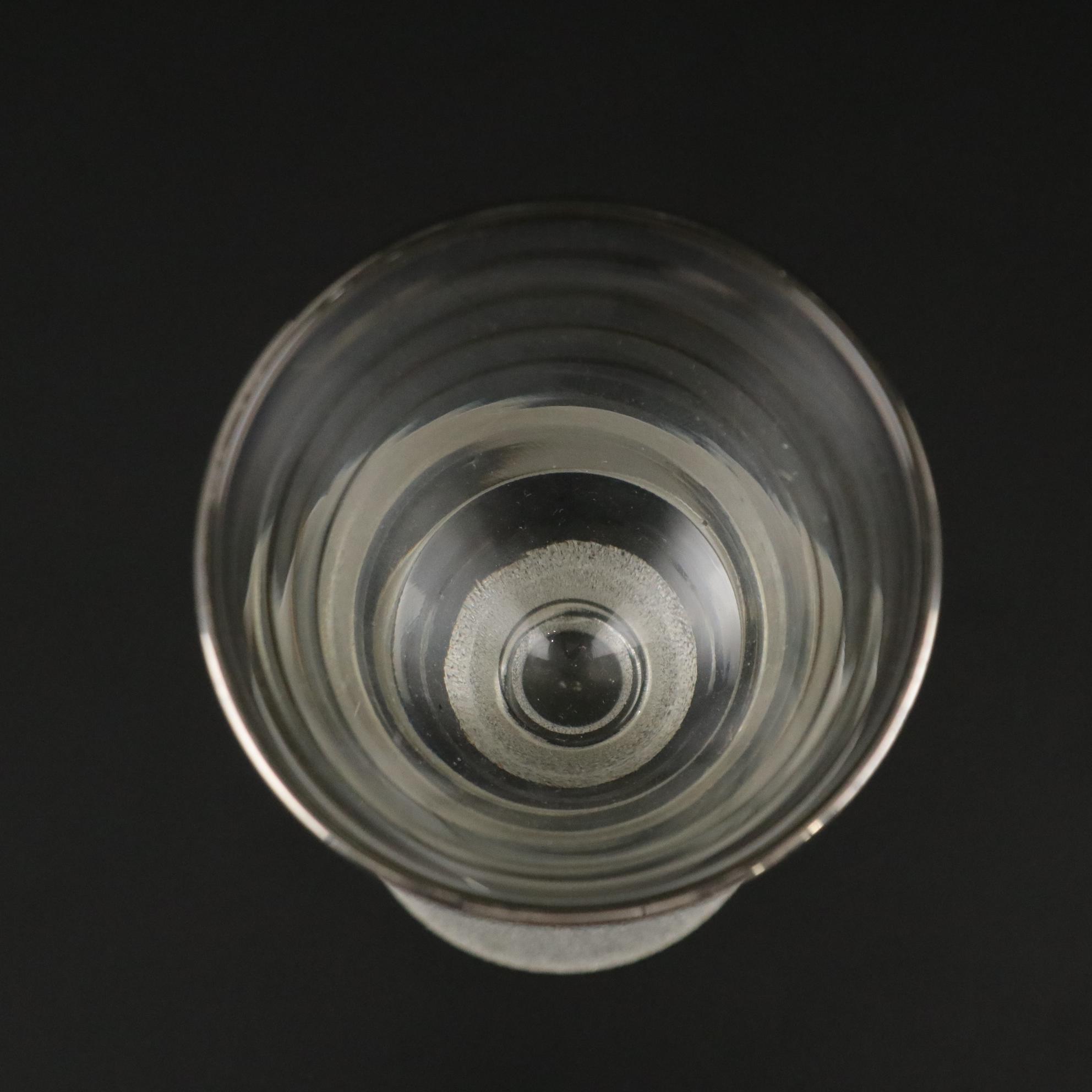 Mid Century Modern Cocktail Shaker and Eight Glasses