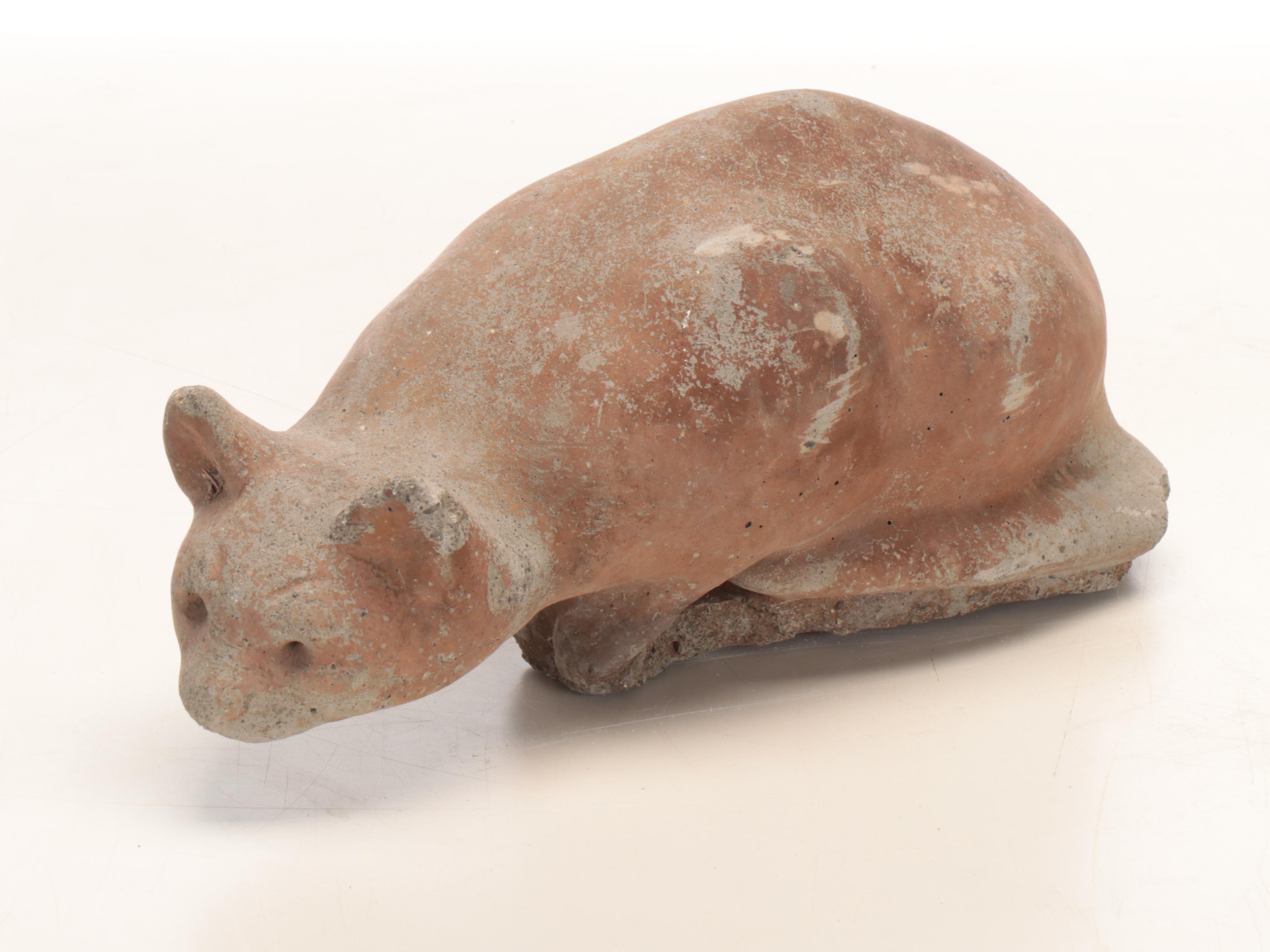 Cast Concrete Cat Garden Statues