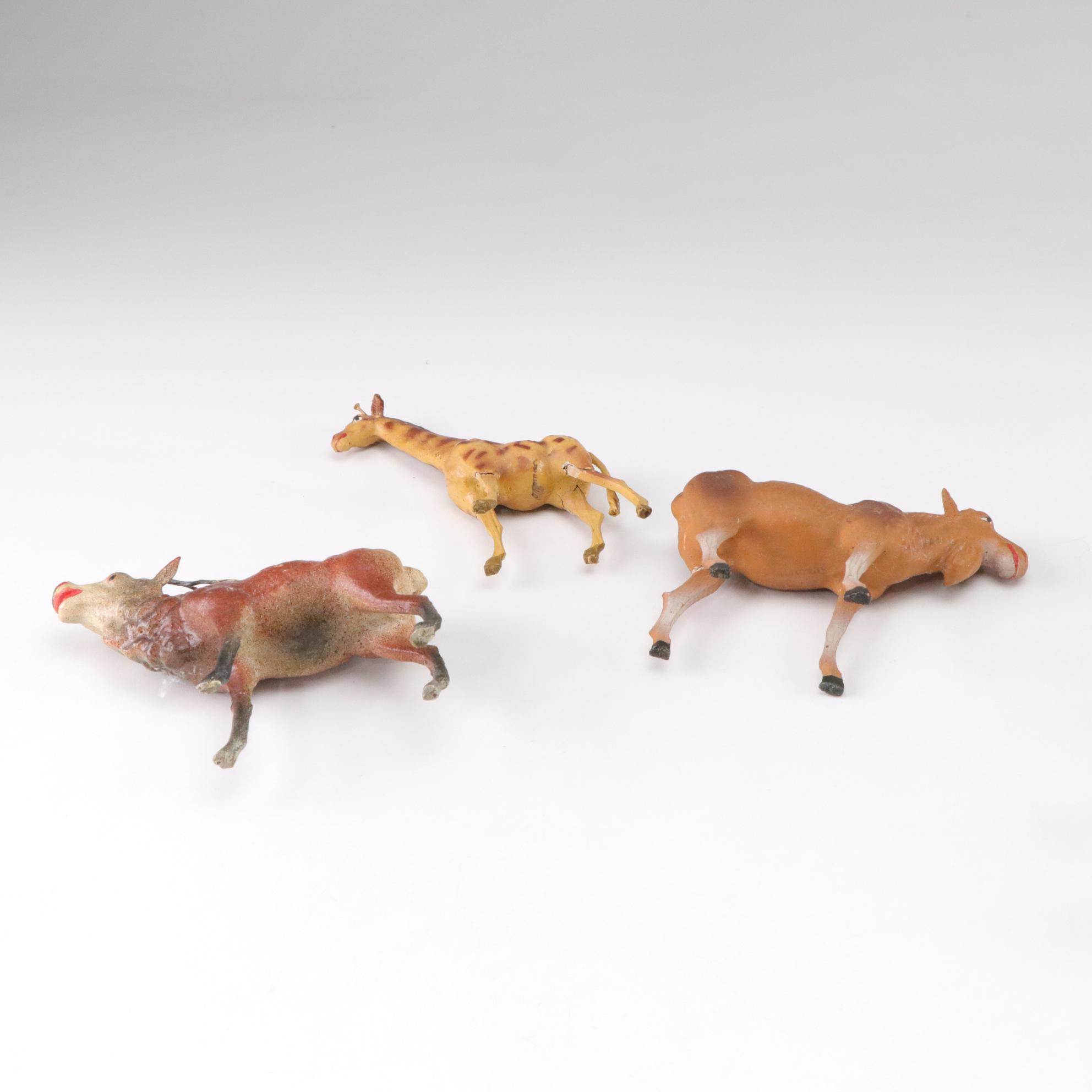 Animal Figures in Wood, Ceramic, Metal, and Fiber, Mid 20th Century