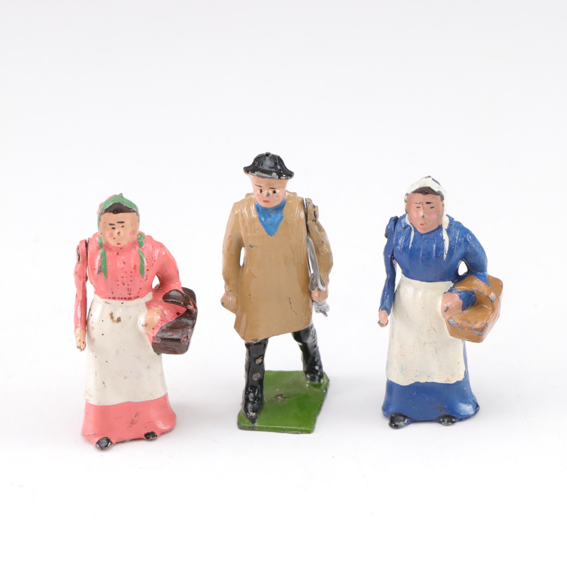 Animal Figures in Wood, Ceramic, Metal, and Fiber, Mid 20th Century