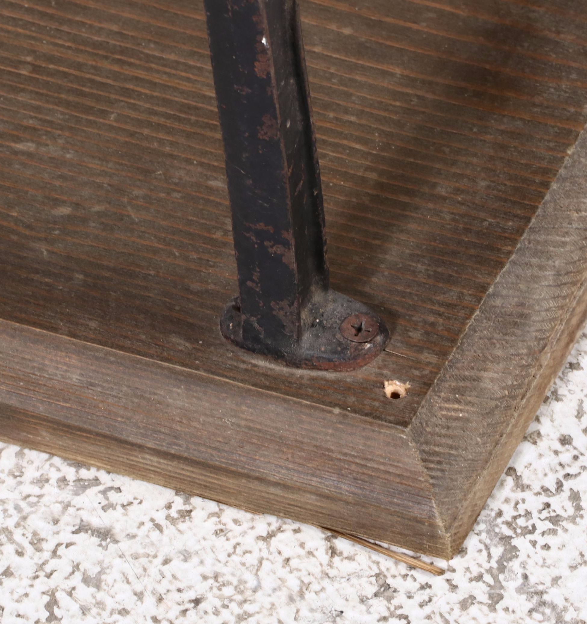 Art Deco Style Cast Iron and Wood Theater Seats, Early 20th Century