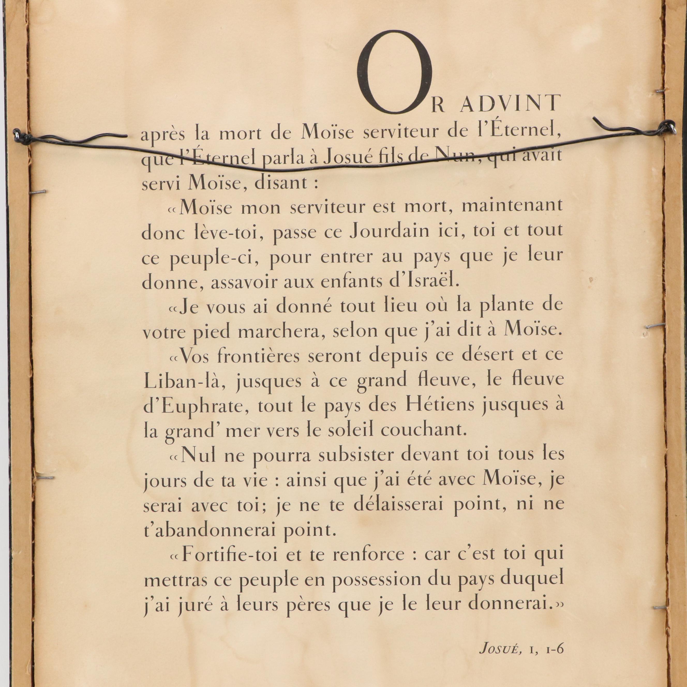 Marc Chagall Etching "Joshua Armed by The Eternal," 1956