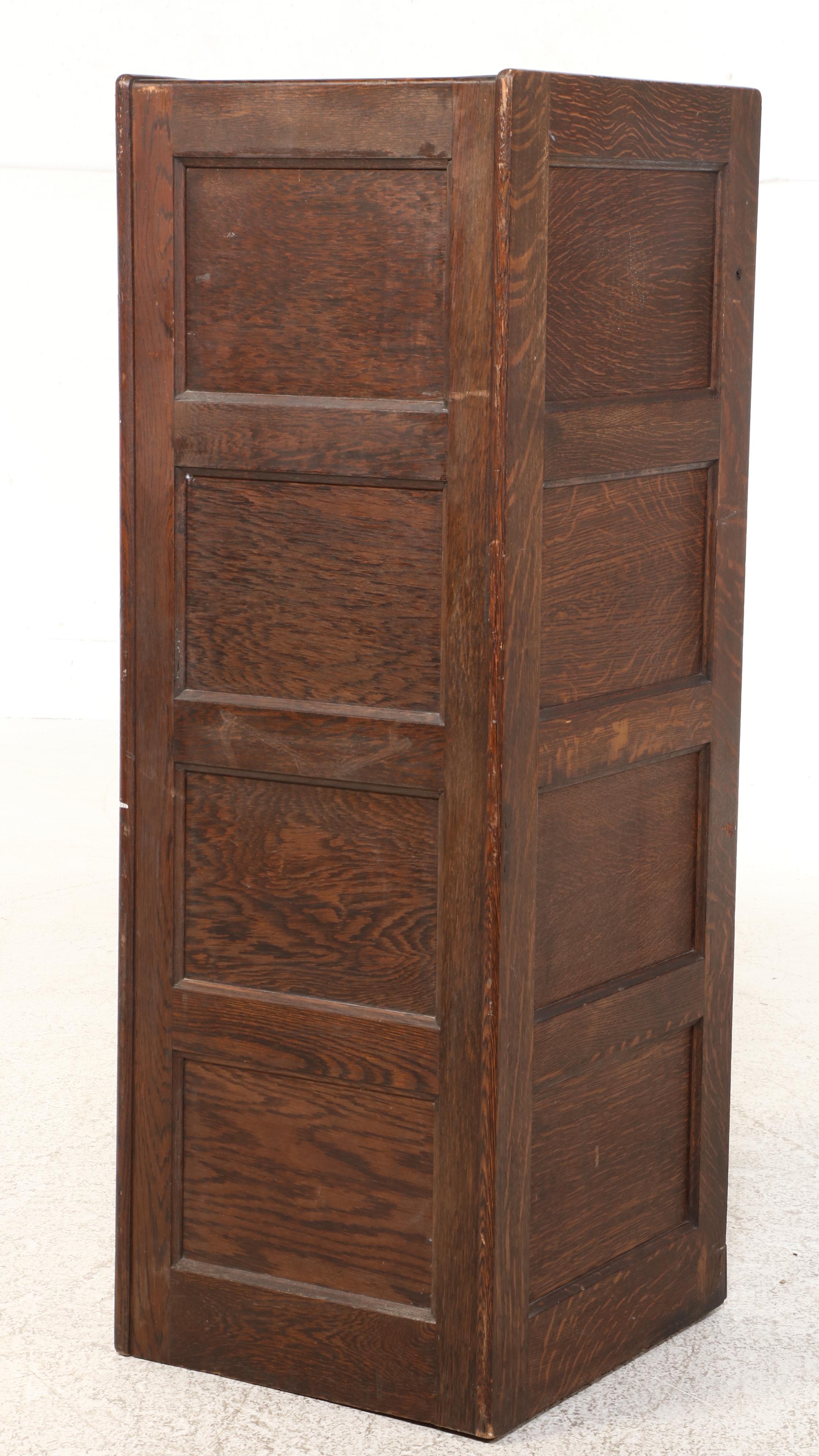 Macey Quarter Sawn Oak File Cabinet, Early 20th Century