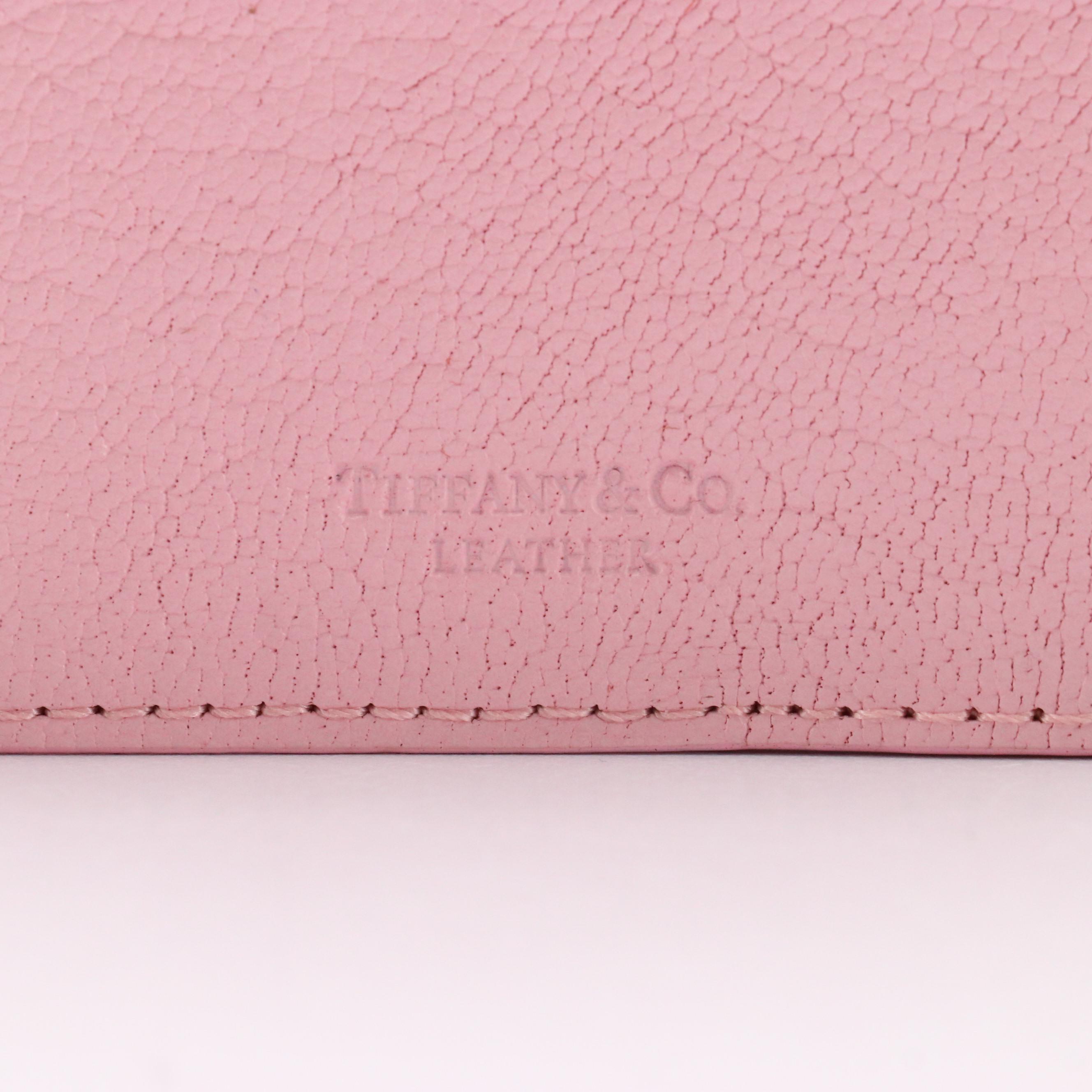 Tiffany & Co. Passport Case in Light Pink Calfskin Leather with Box