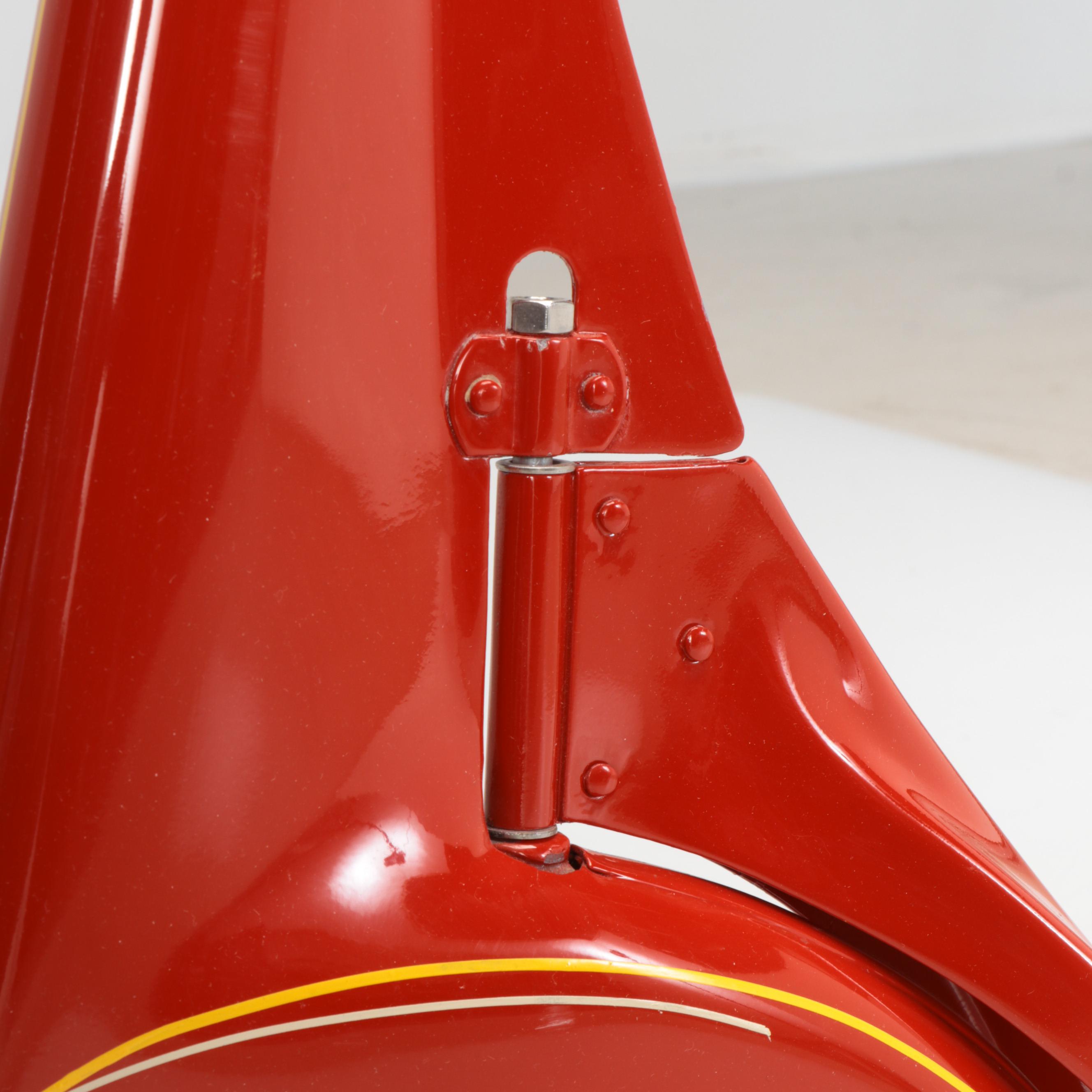 Restored Red "Skippy Racer" Metal Scooter, 1930s