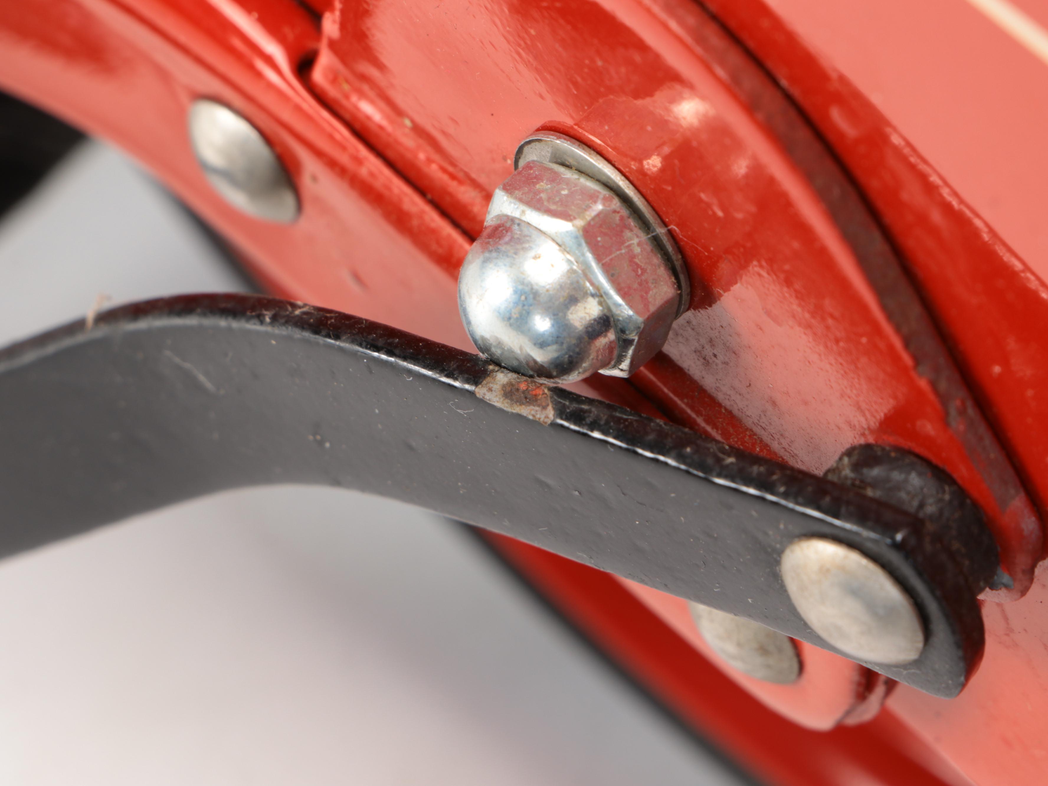 Restored Red "Skippy Racer" Metal Scooter, 1930s
