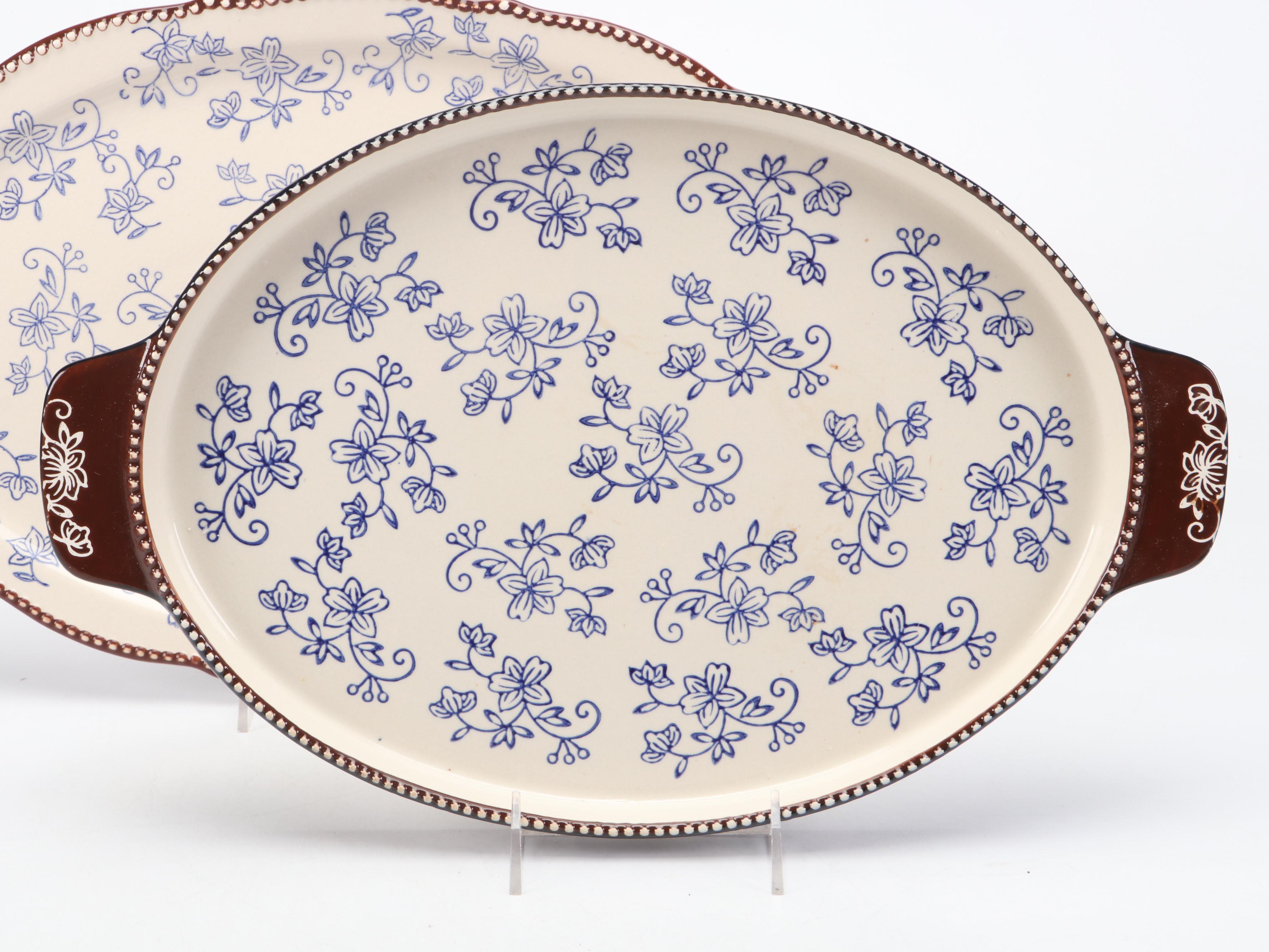 Temptations "Floral Lace" Tea Set and Serving Pieces