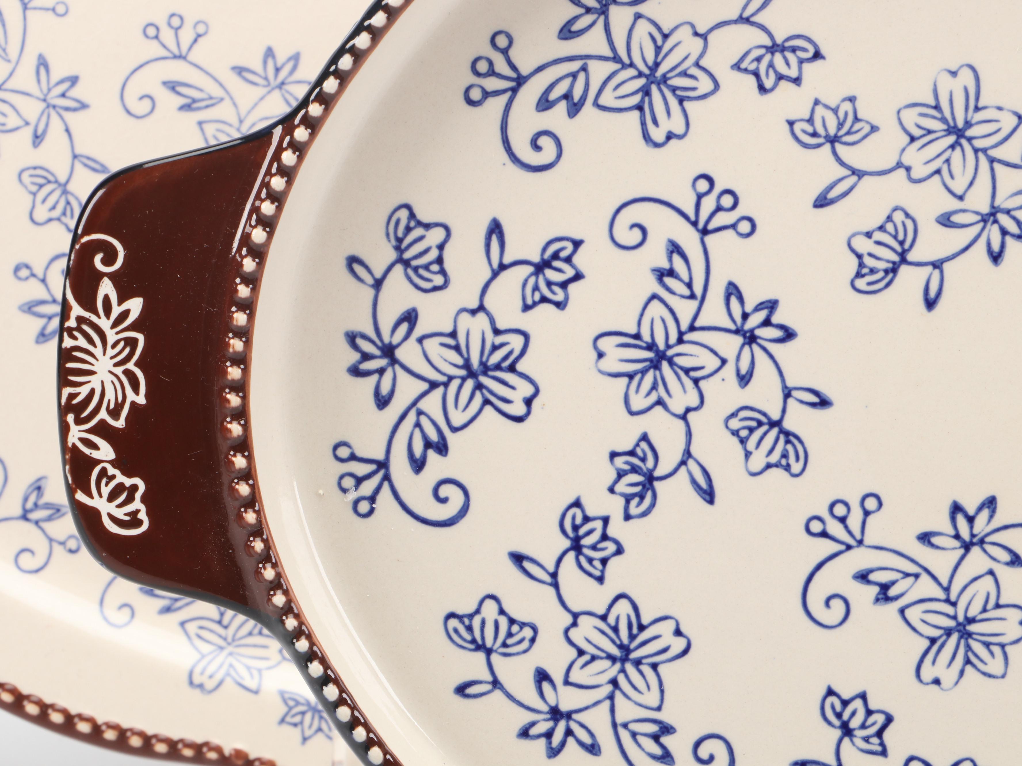 Temptations "Floral Lace" Tea Set and Serving Pieces