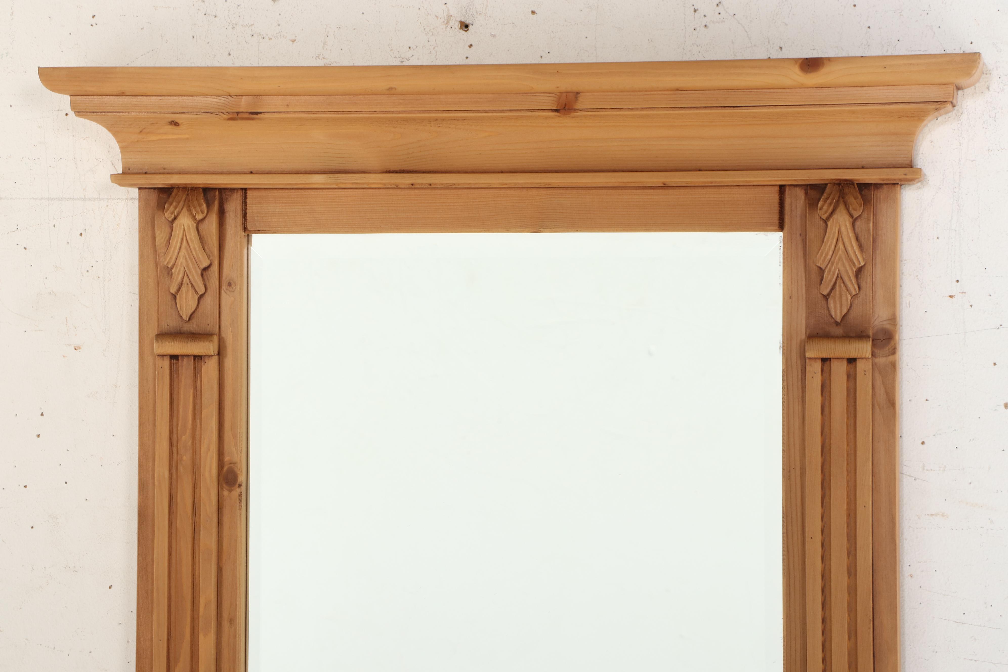 Italian Neoclassical Style Pine Pier Mirror