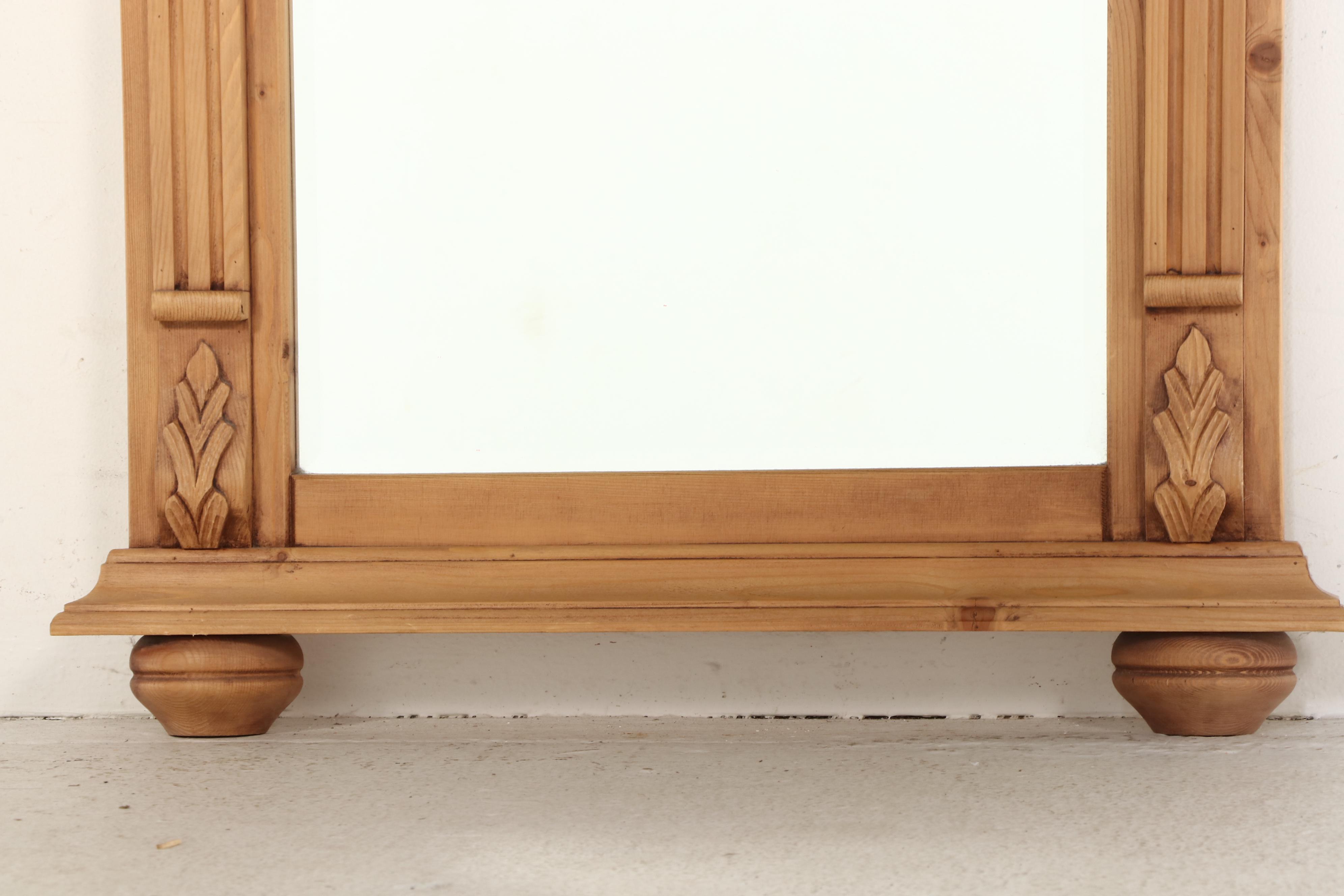 Italian Neoclassical Style Pine Pier Mirror