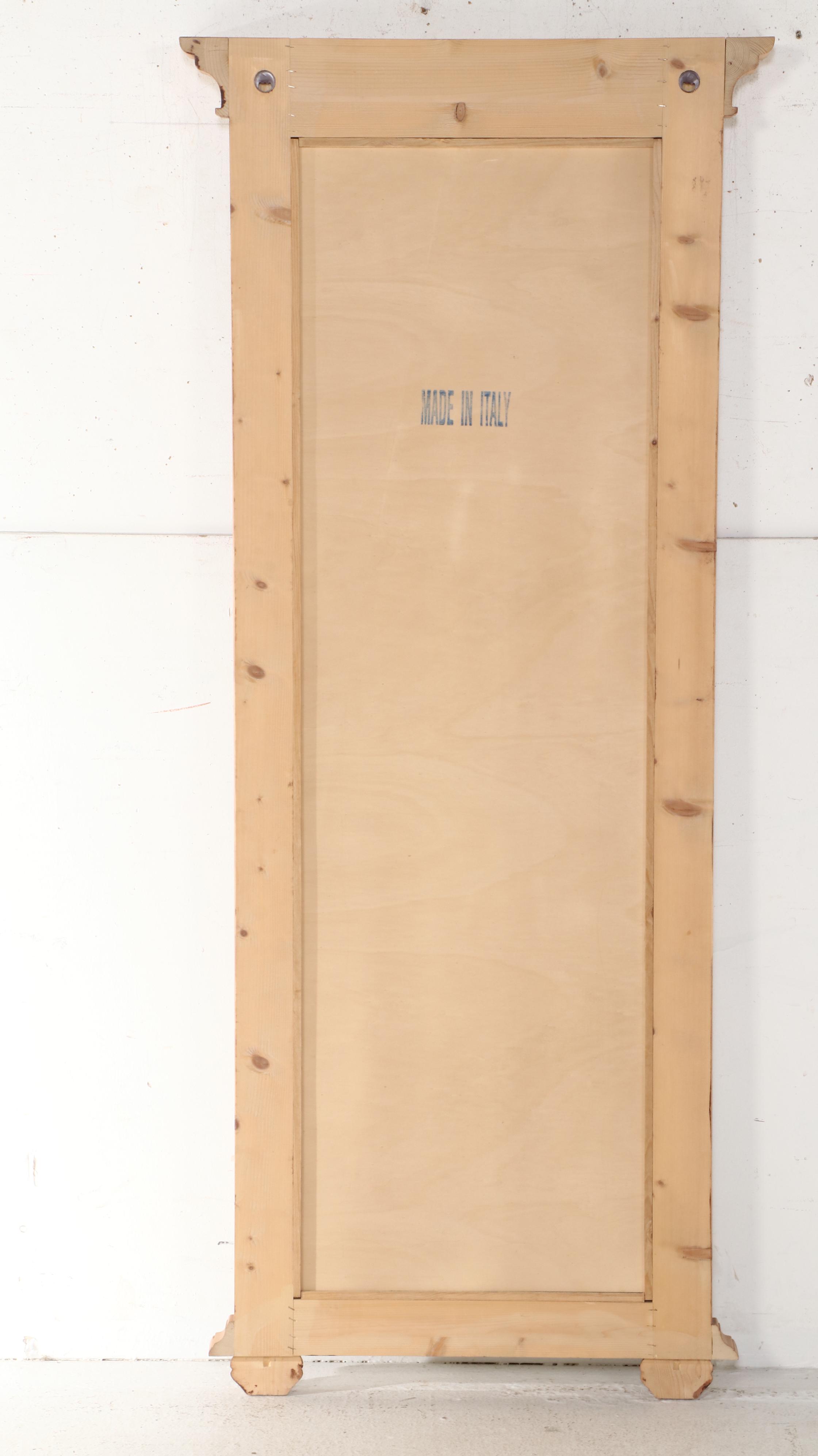 Italian Neoclassical Style Pine Pier Mirror