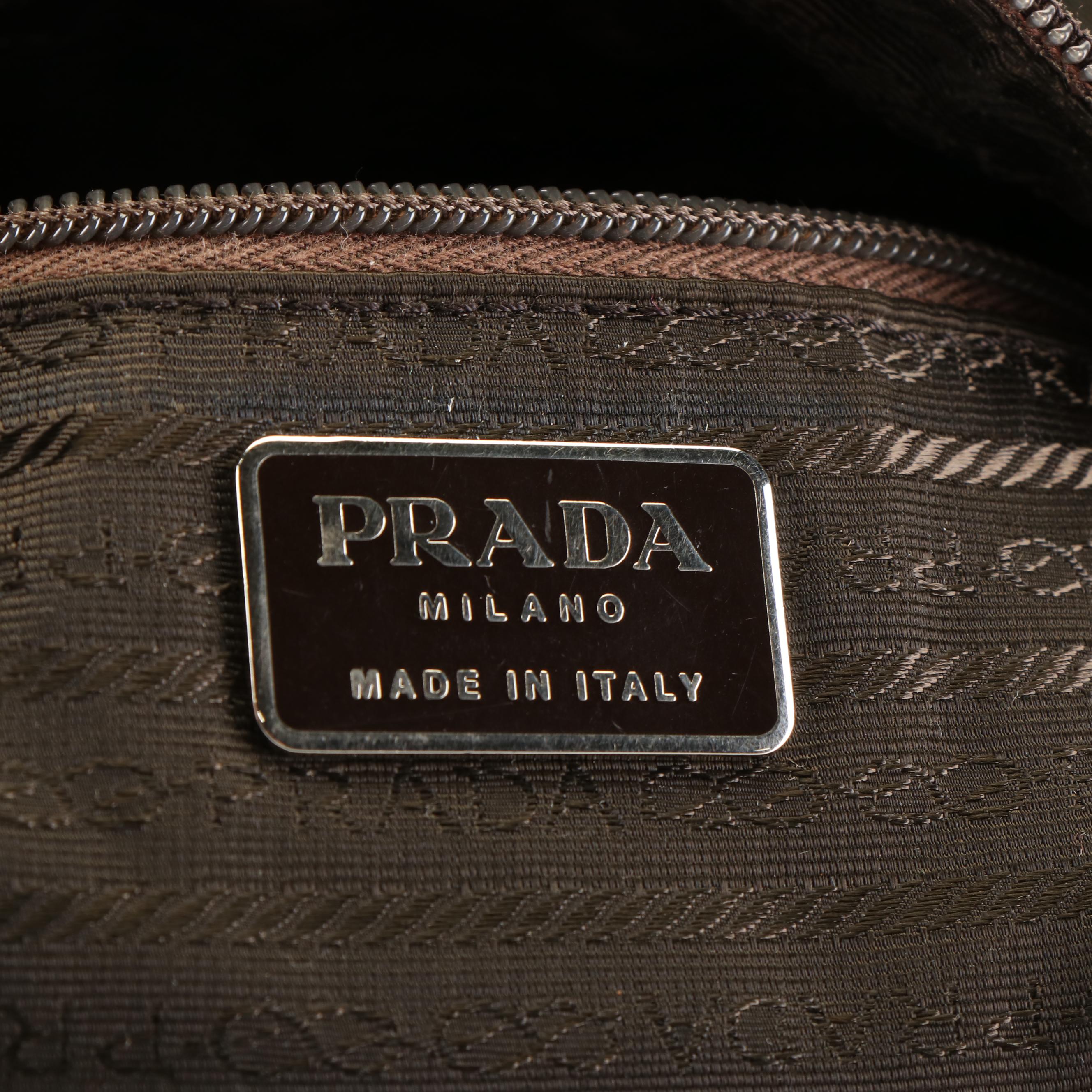 Prada Tote Bag in Olive Green Tessuto Nylon Canvas