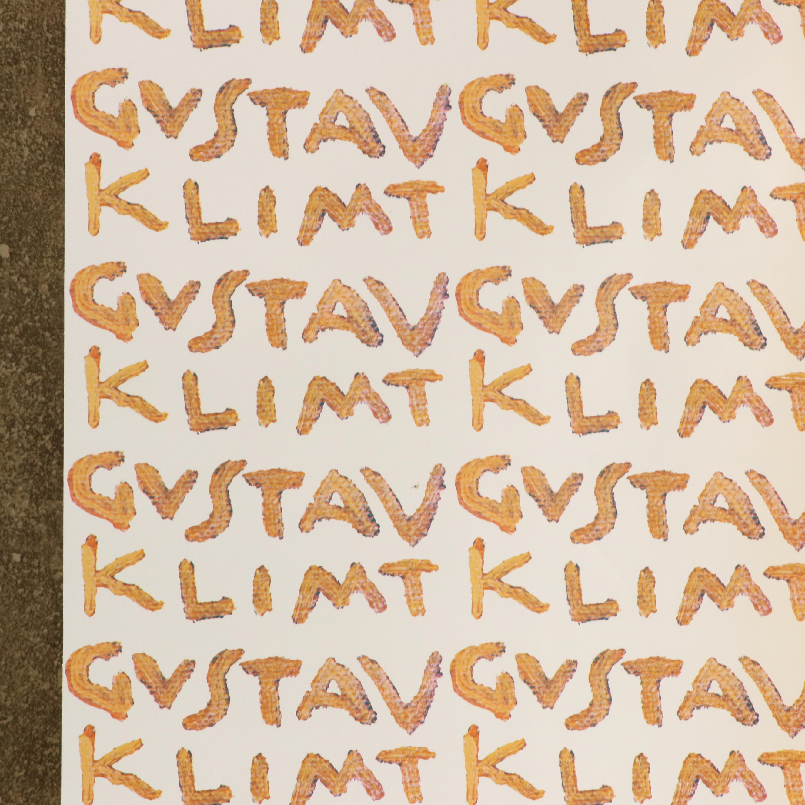 Offset Lithograph Poster After Gustav Klimt "The Kiss"