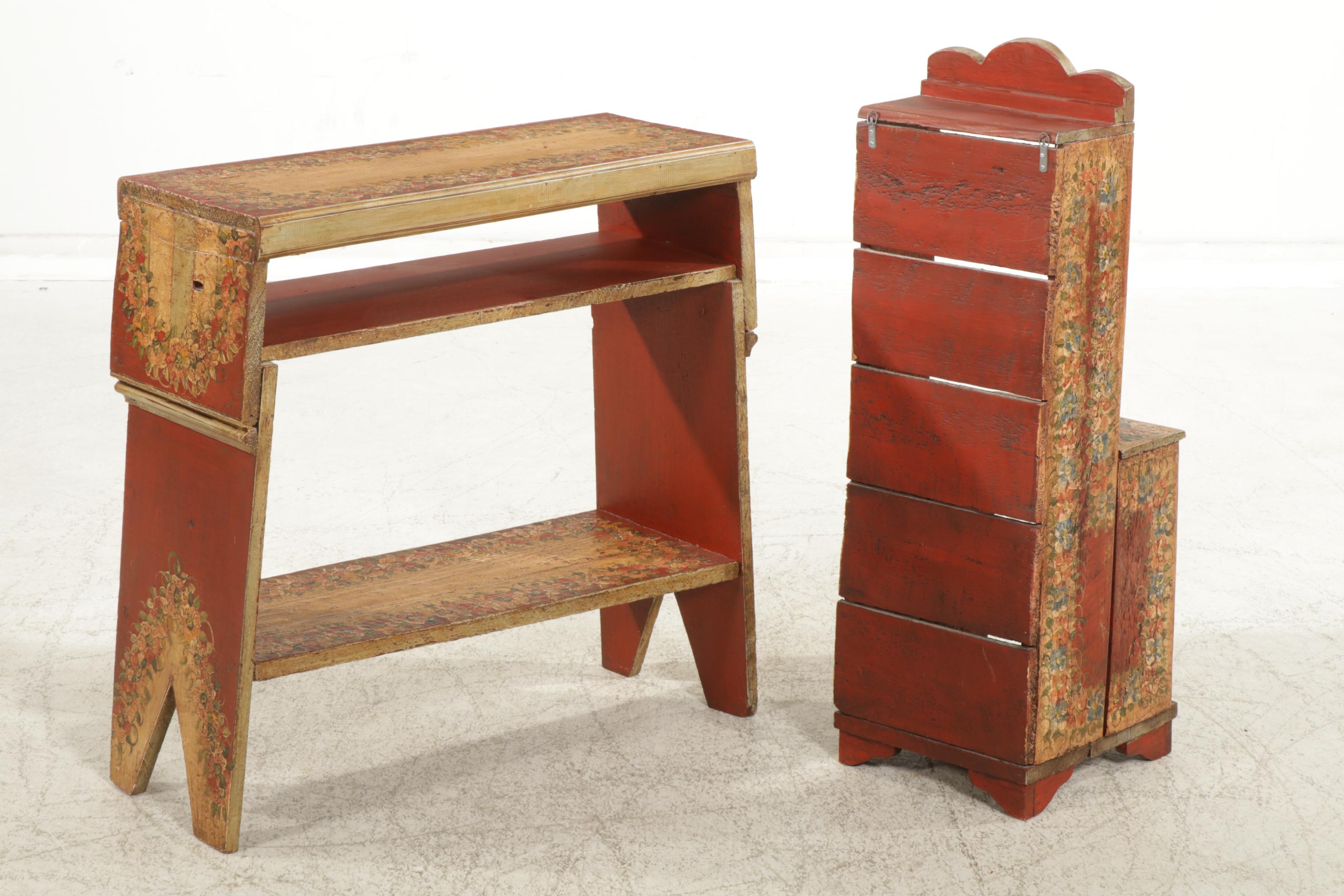 Rene and Robyn Humphrey Hand Painted Rustic Shelves