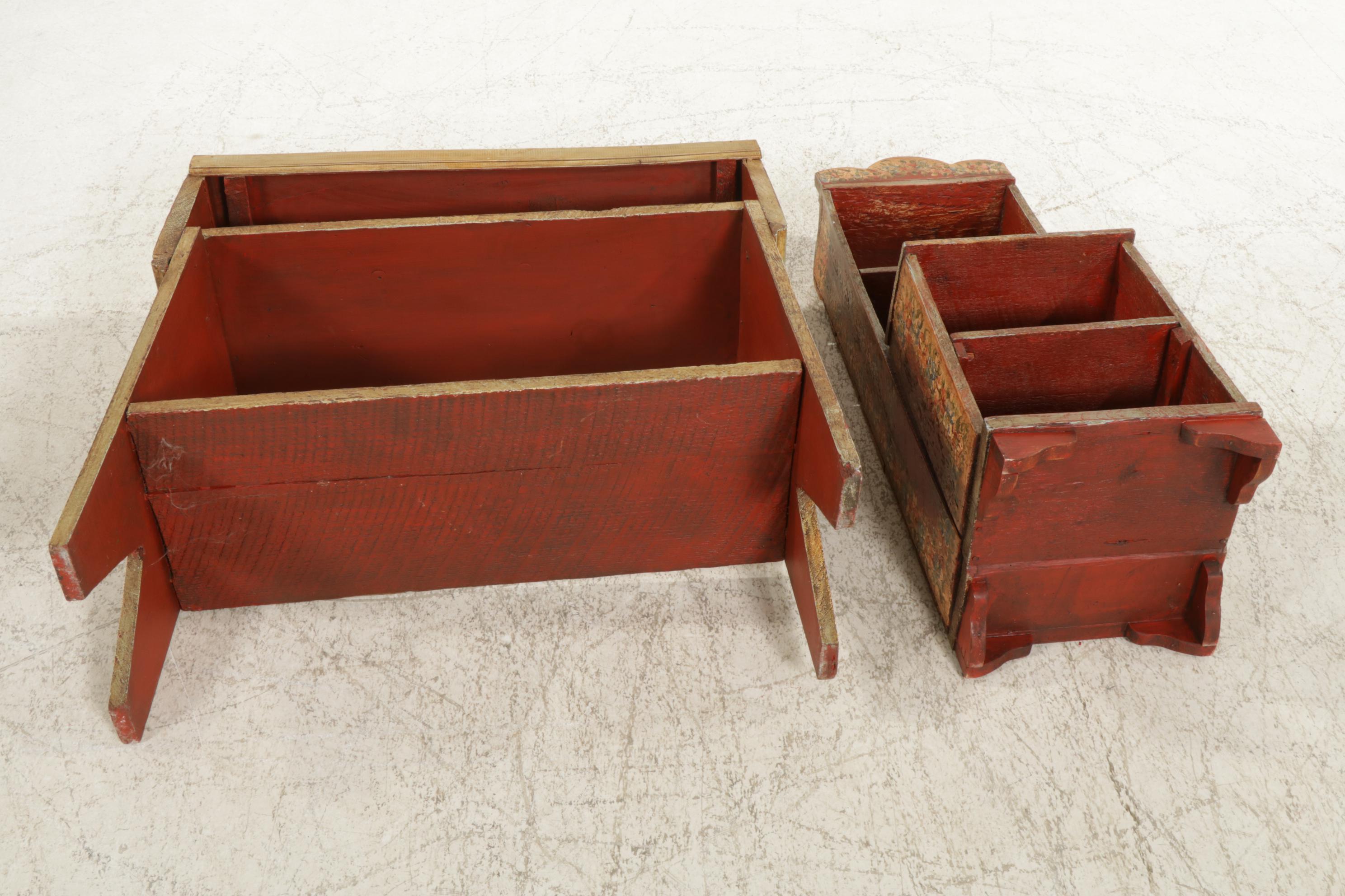 Rene and Robyn Humphrey Hand Painted Rustic Shelves