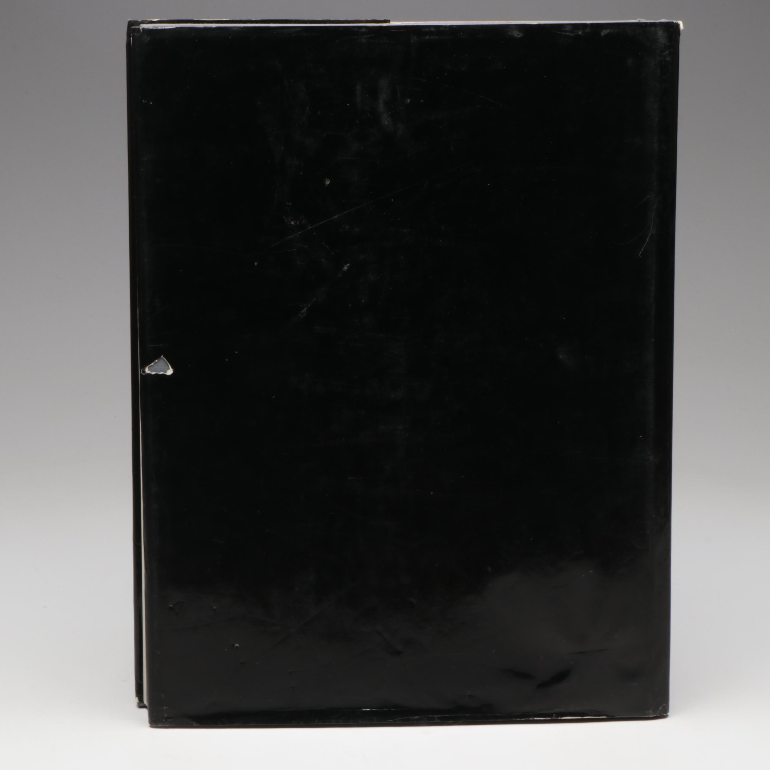 Erté Patinated Bronze Sculpture "Duetto" with Book