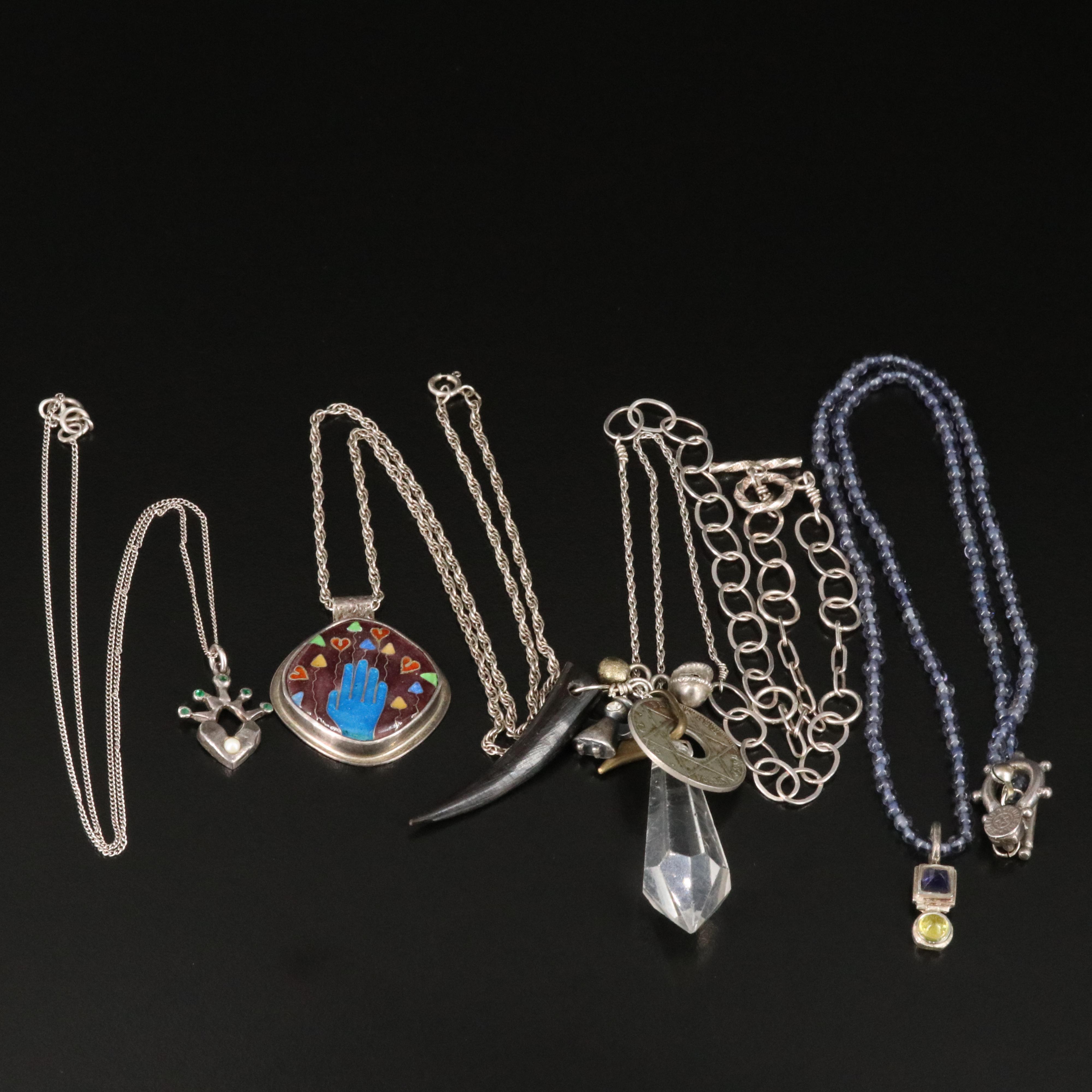Bettina Duncan and Horn Featured in Sterling Necklaces