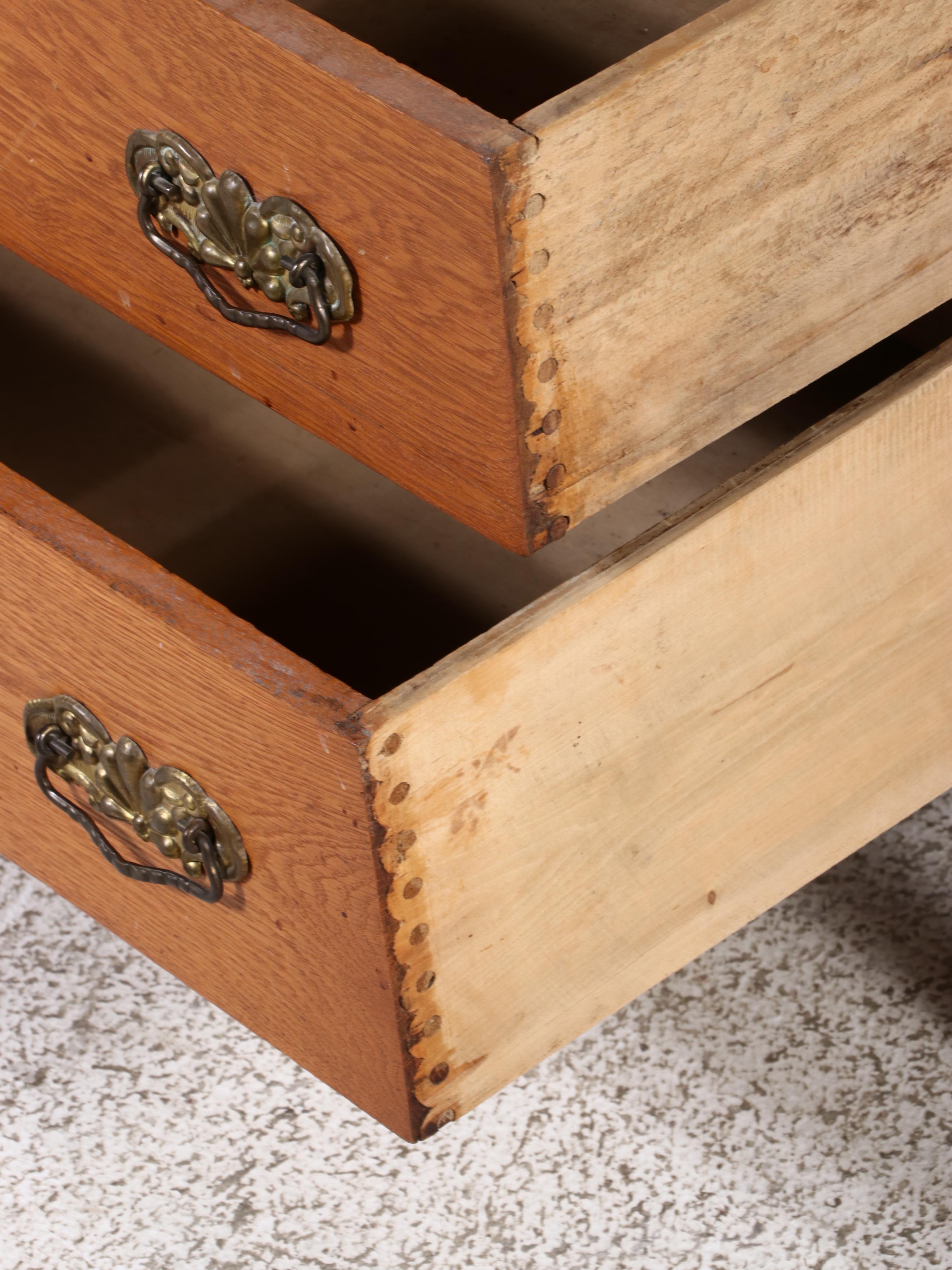 Victorian Oak Gentleman's Dresser, Early 20th Century