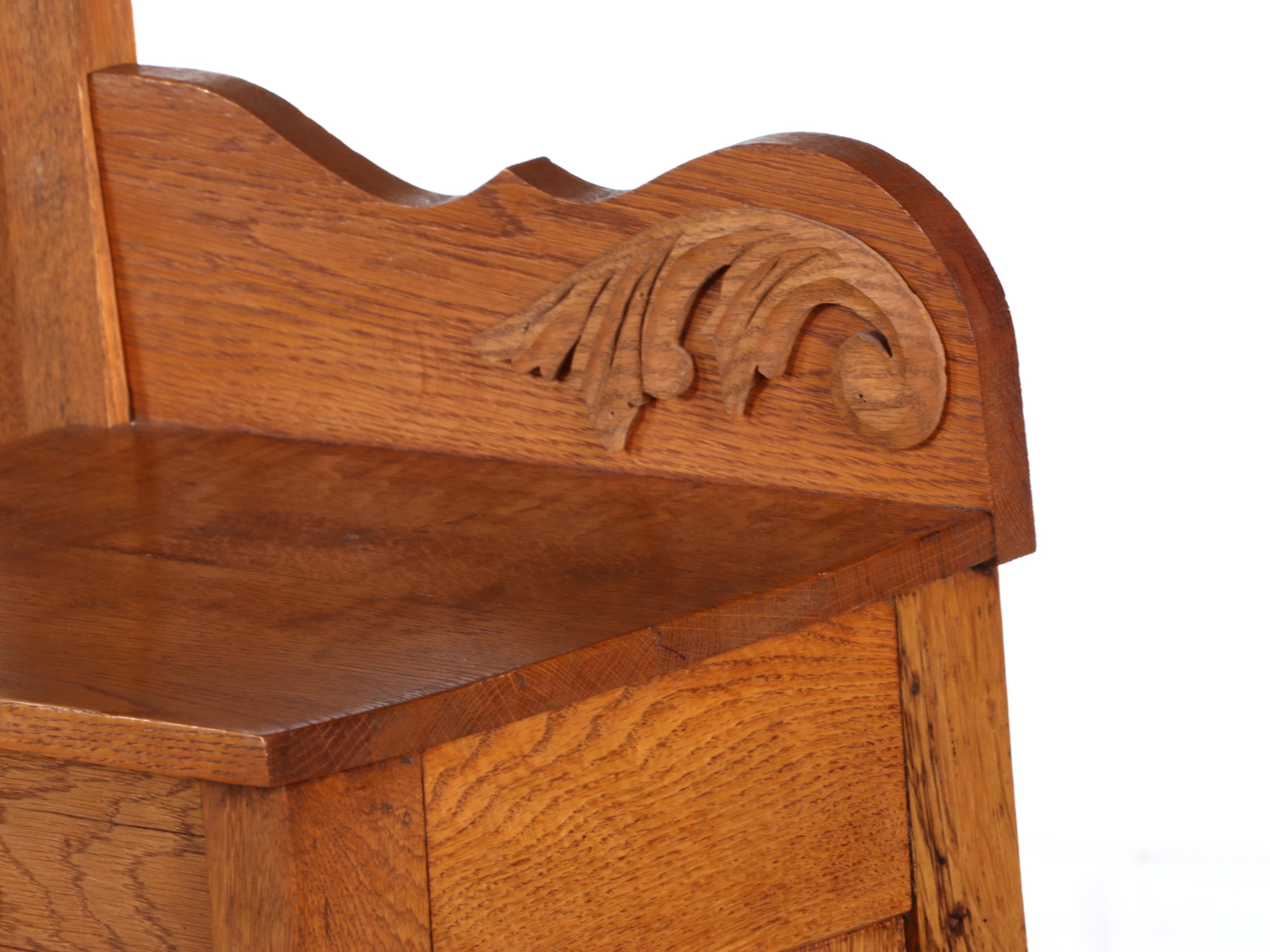 Victorian Oak Gentleman's Dresser, Early 20th Century