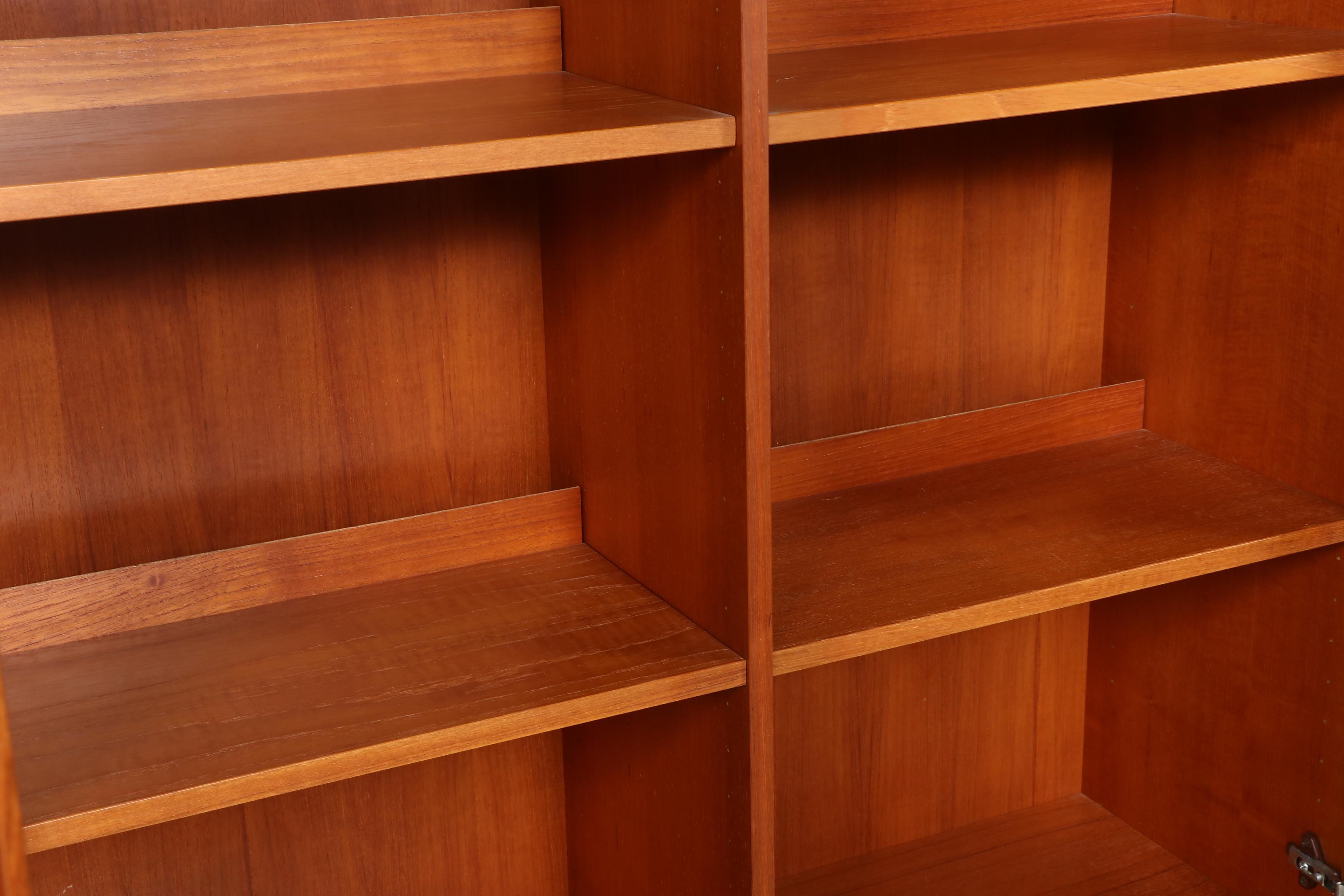 Danish Mid Century Modern Teak Display Cabinet