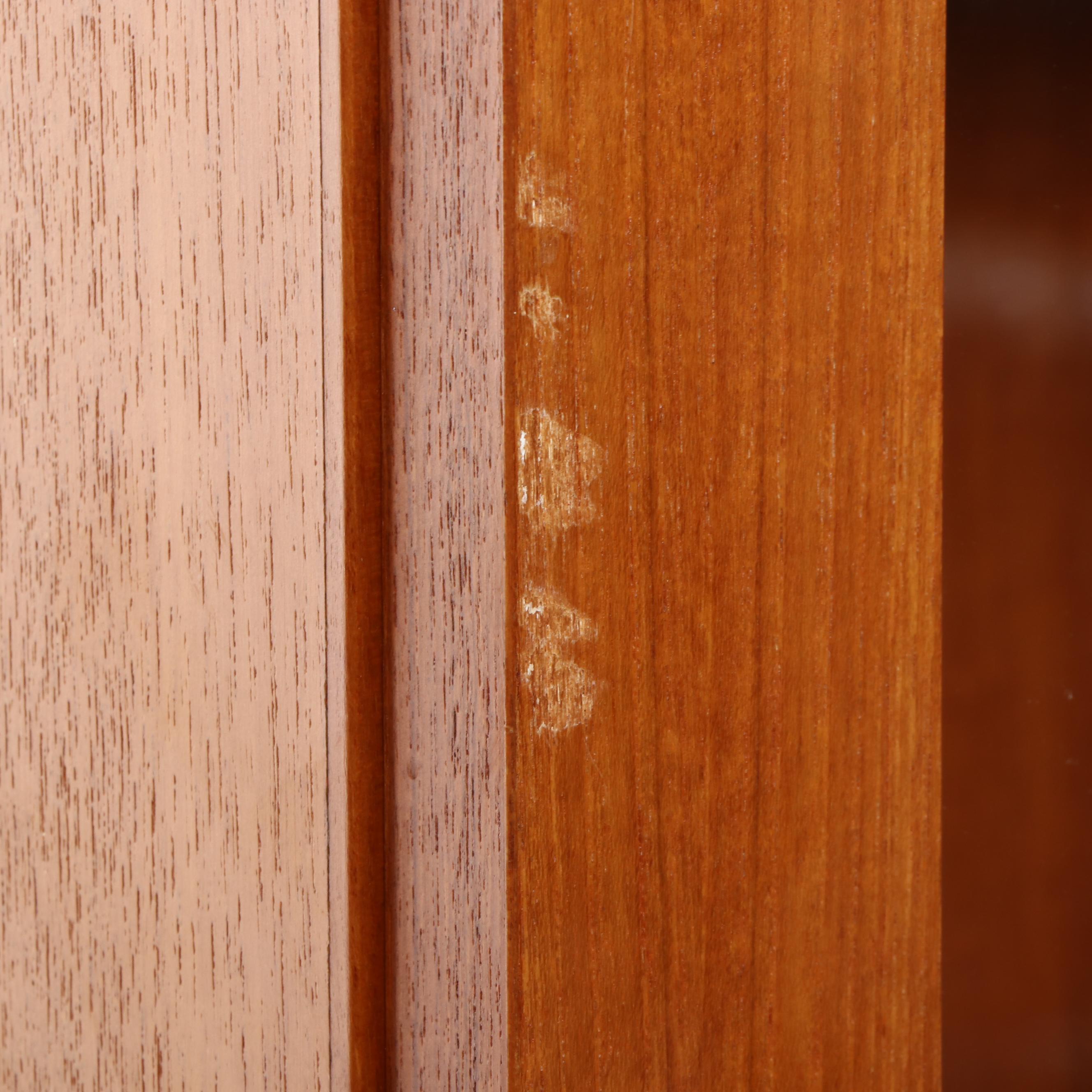 Danish Mid Century Modern Teak Display Cabinet