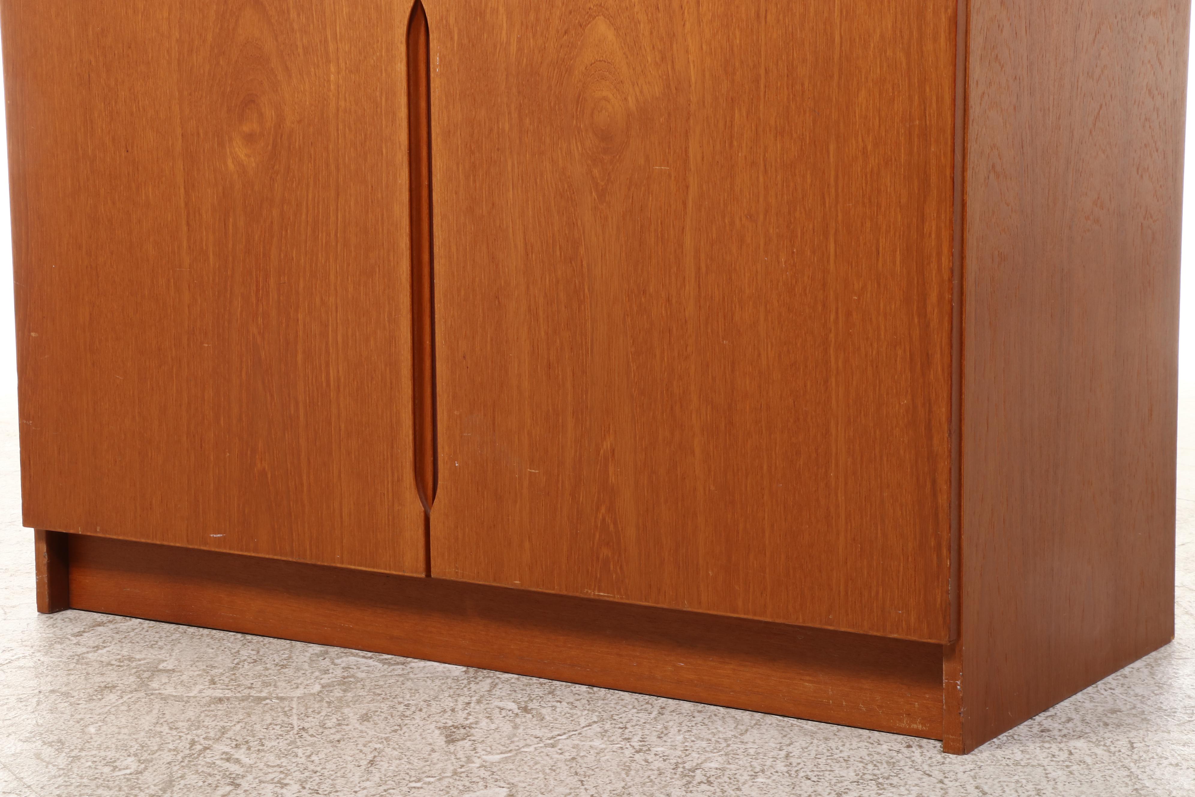 Danish Mid Century Modern Teak Display Cabinet