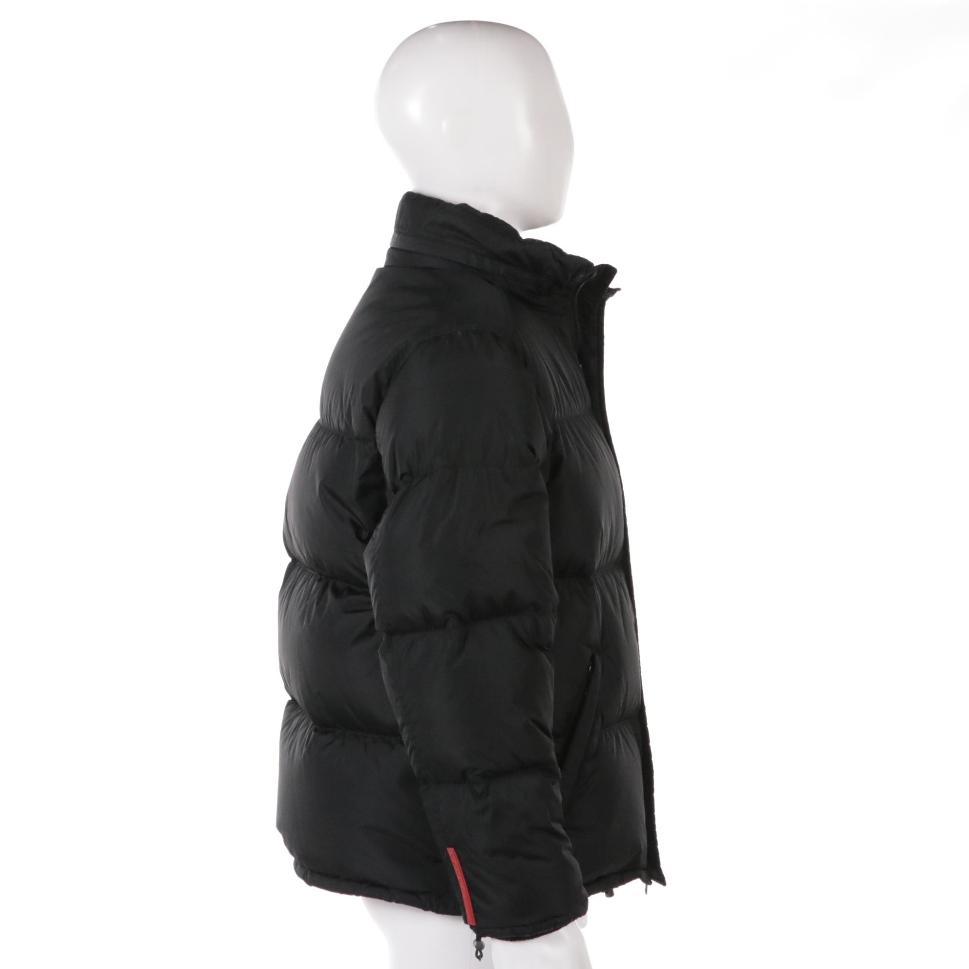 Men's Prada Sport Black Quilted Nylon Down Jacket