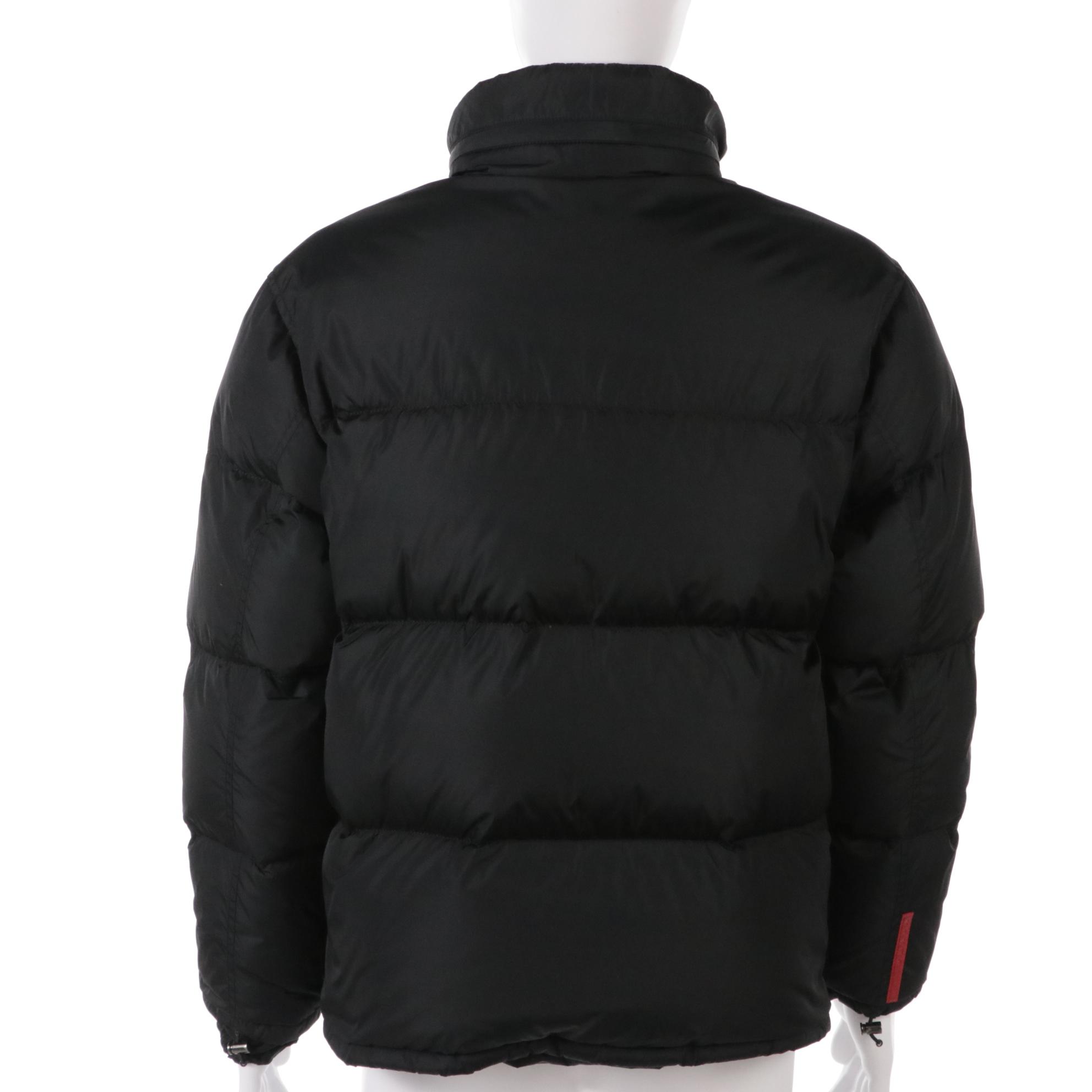 Men's Prada Sport Black Quilted Nylon Down Jacket