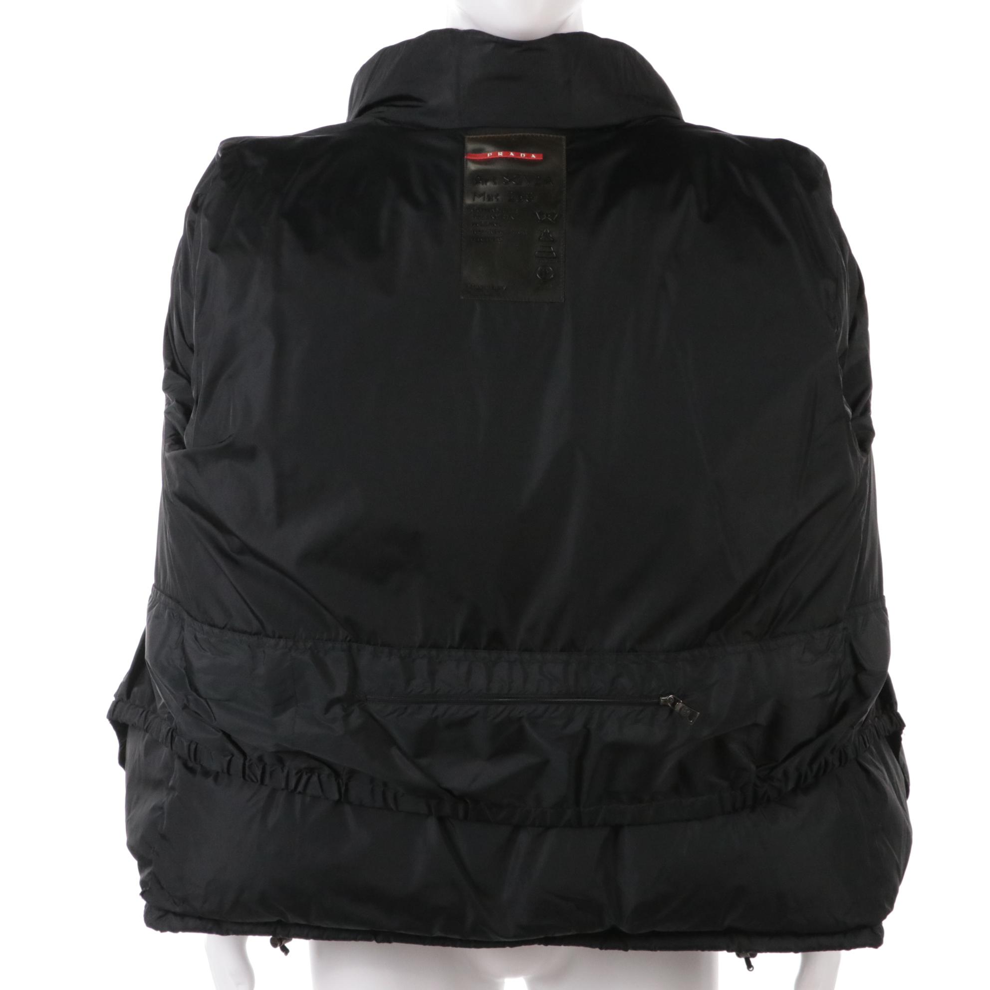 Men's Prada Sport Black Quilted Nylon Down Jacket