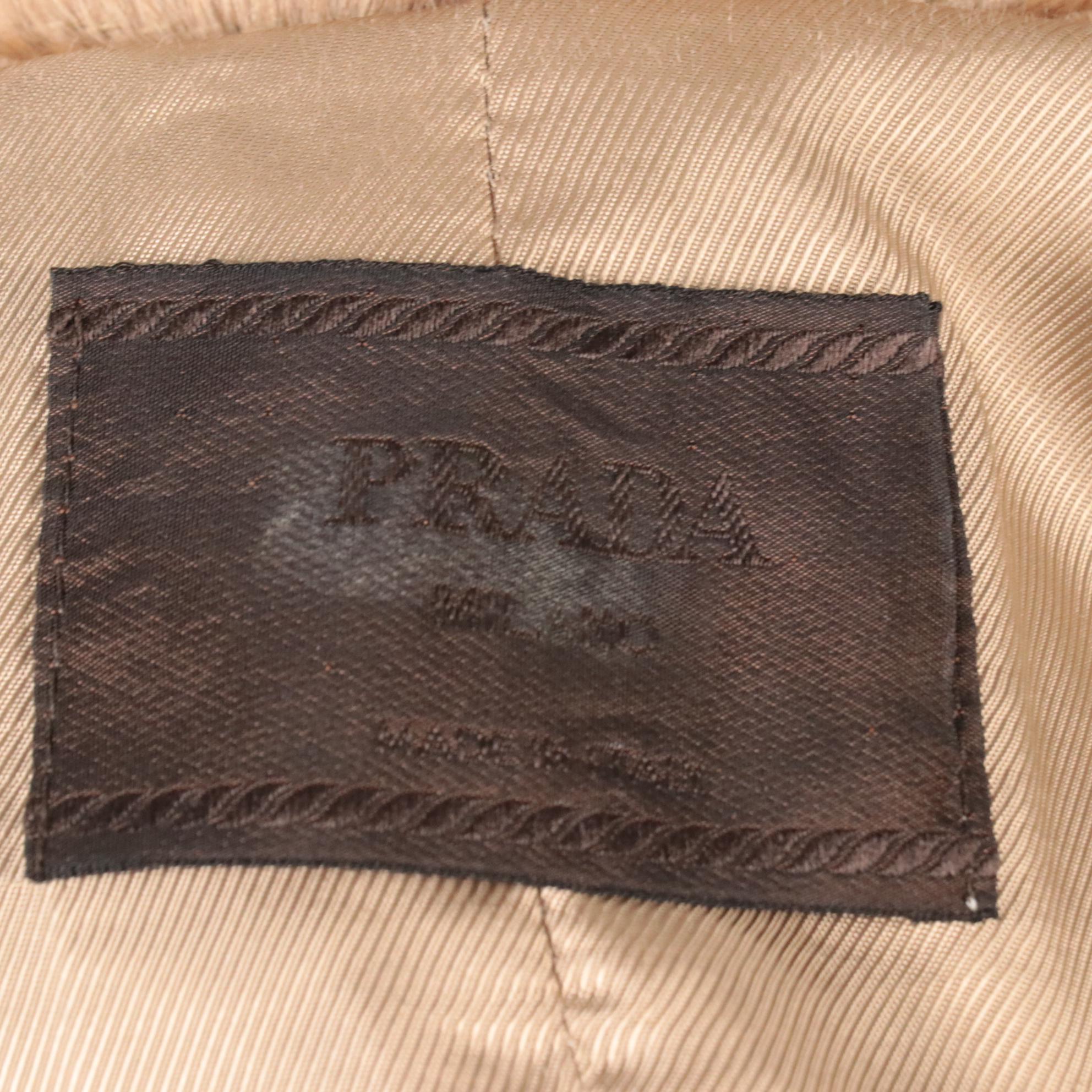 Men's Prada Pony Hair Double-Breasted Jacket