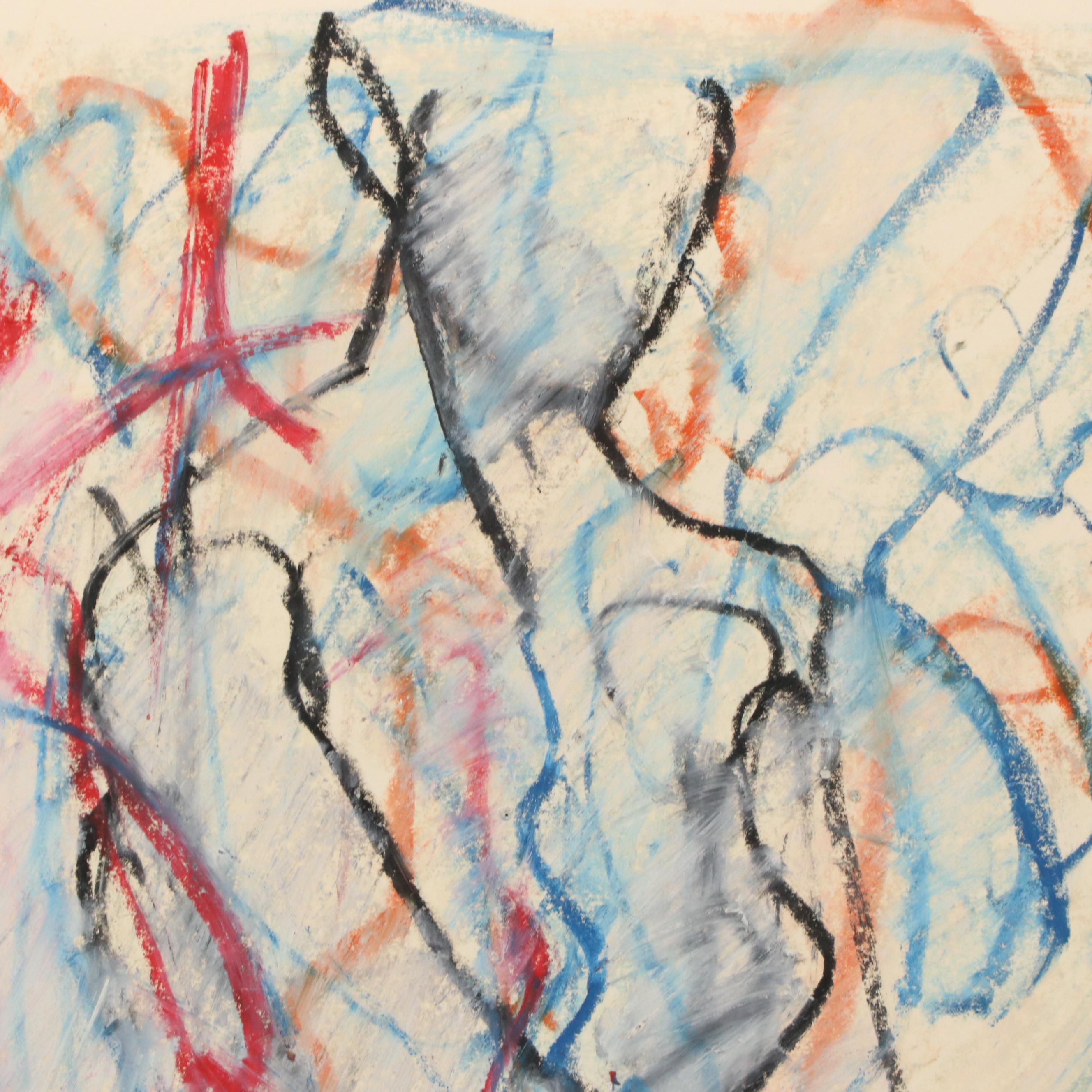 Jack Meanwell Expressionist Figurative Mixed Media Painting