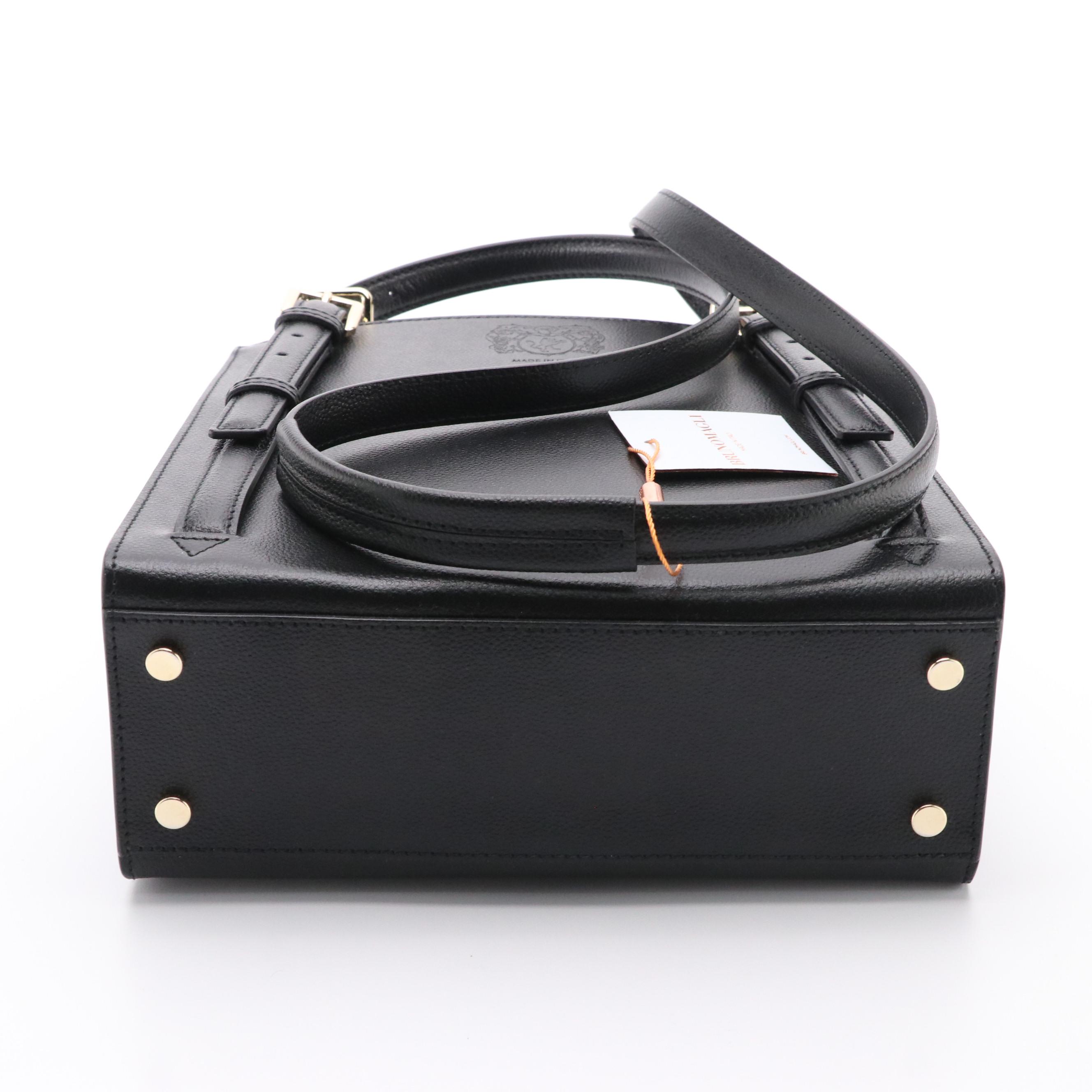 Bruno Magli Block M Convertible Backpack Bag in Grained Leather, New with Tag