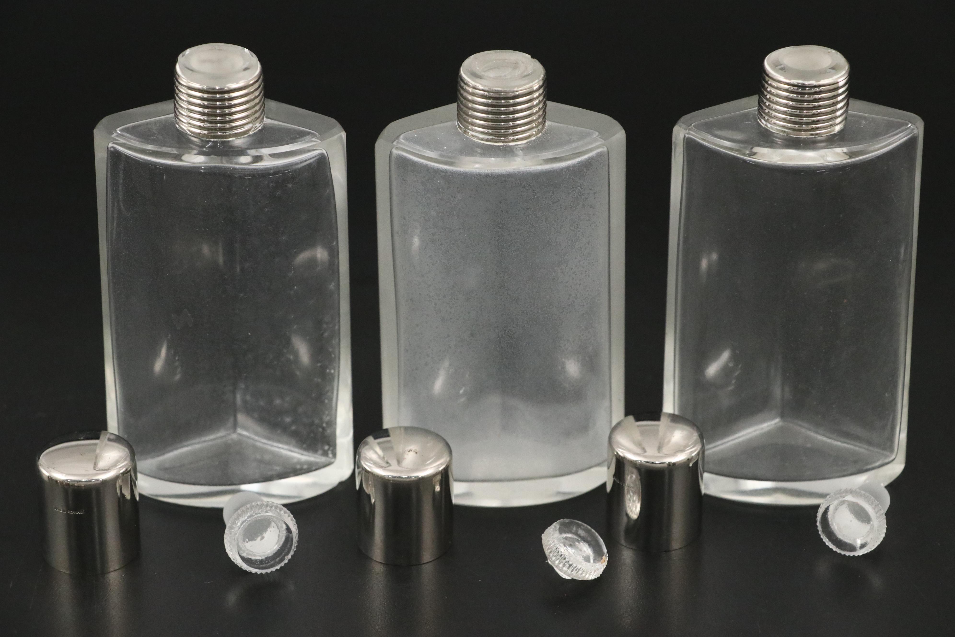 German Art Deco Cocktail Shaker Sets with Travel Cups and Cocktail Recipe Stand