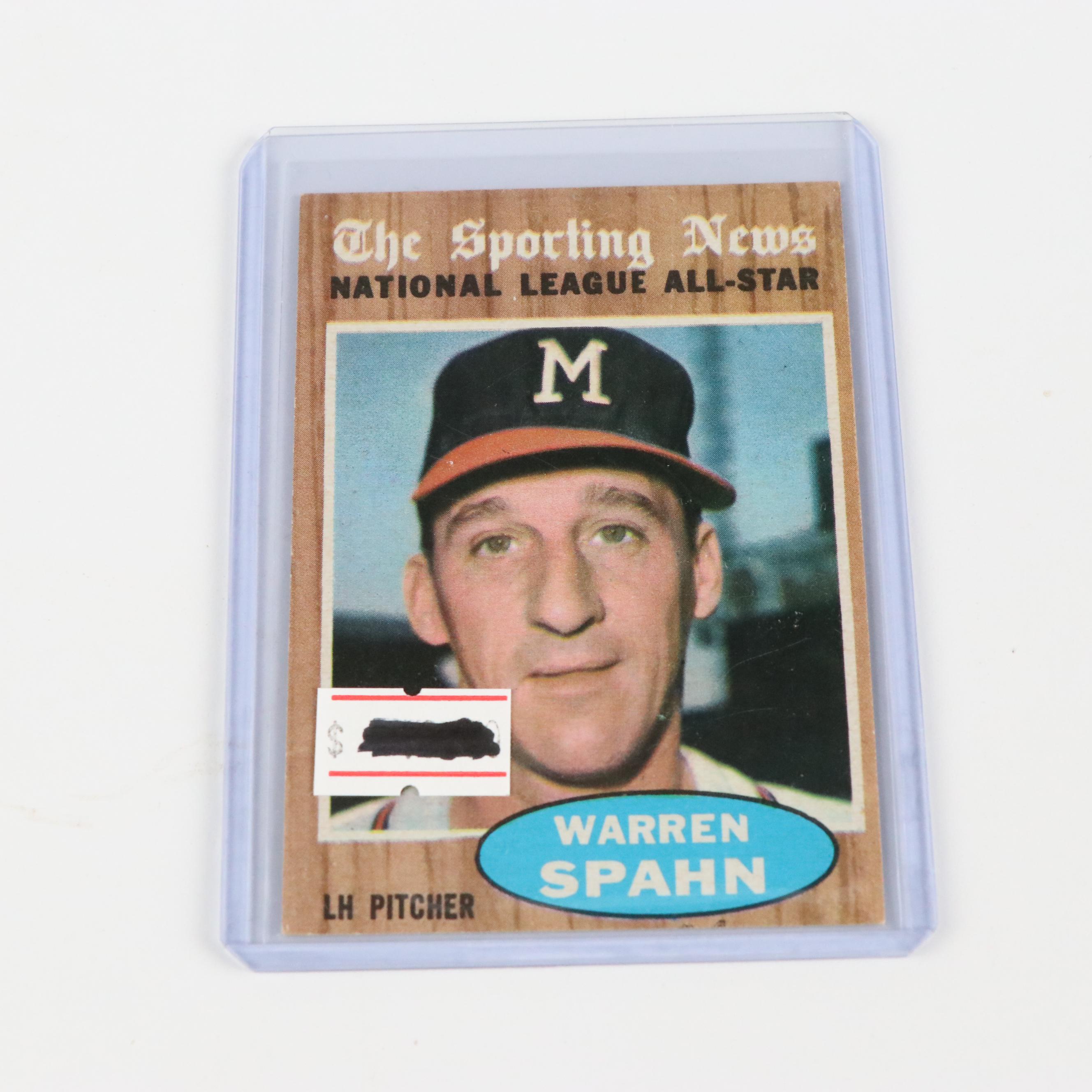 1950s–1960s Topps Warren Spahn Baseball Cards