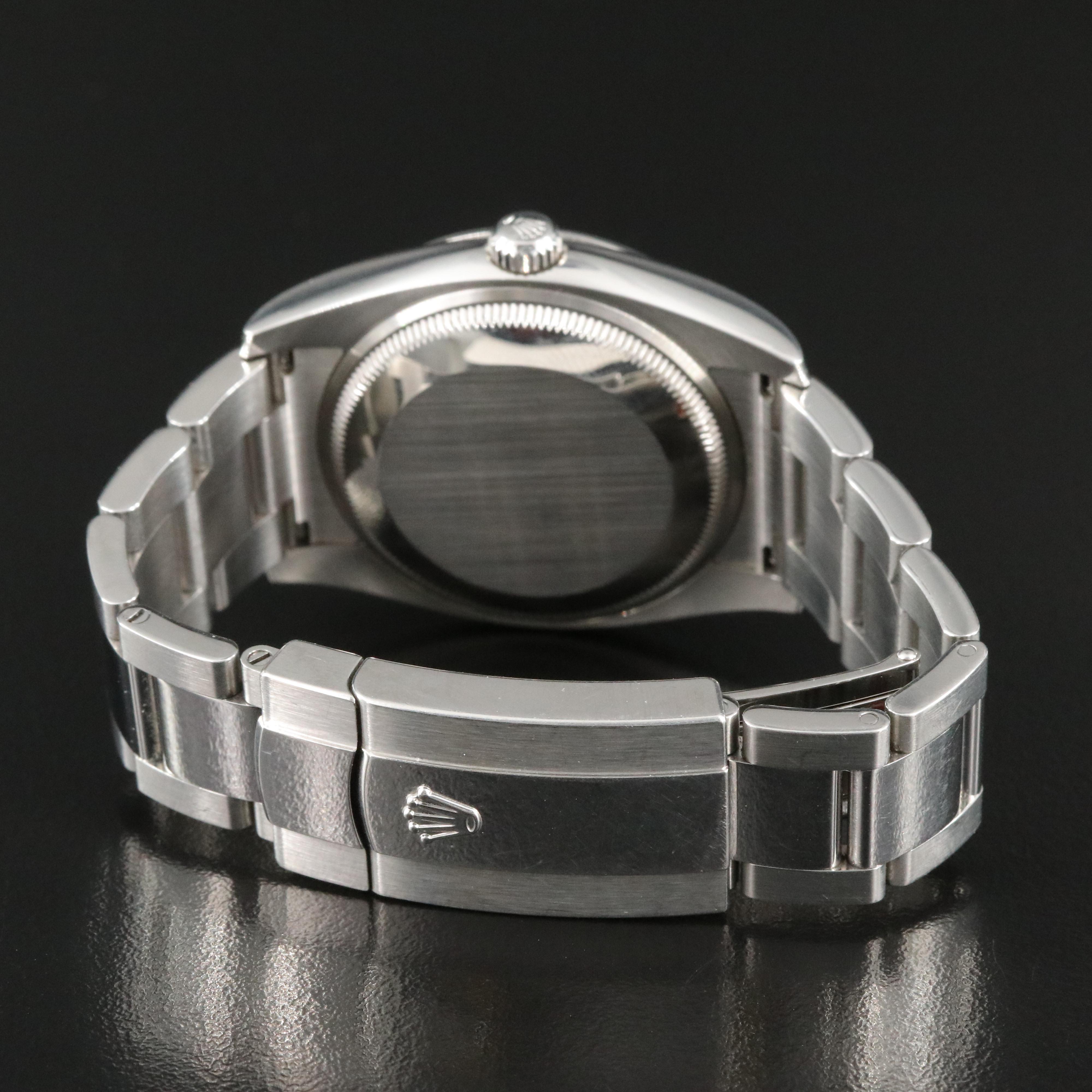 Rolex Oyster Perpetual Date 115200 White Dial Steel Automatic Watch