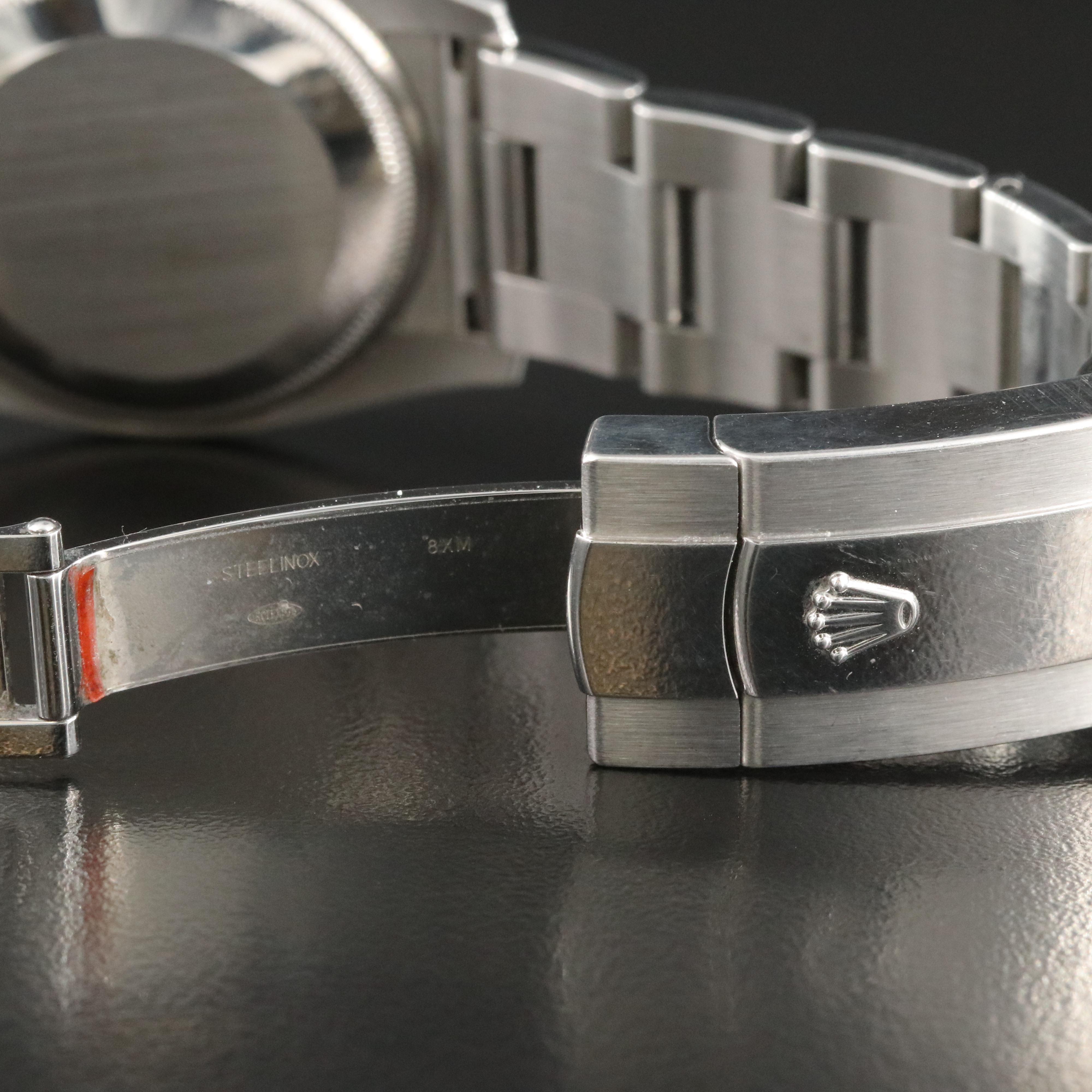 Rolex Oyster Perpetual Date 115200 White Dial Steel Automatic Watch