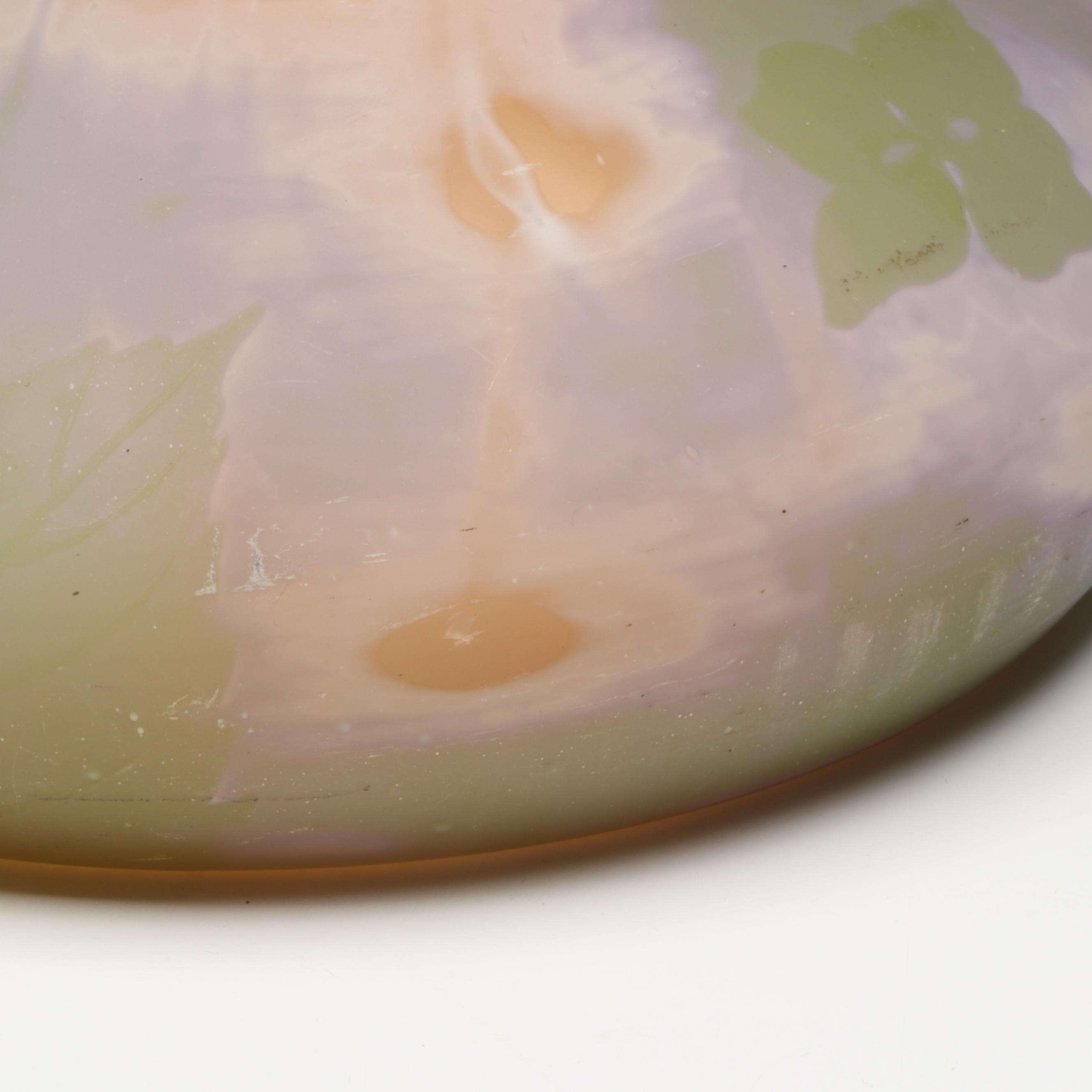 Émile Gallé Hydrangea Cameo Glass Vase, Early 20th Century