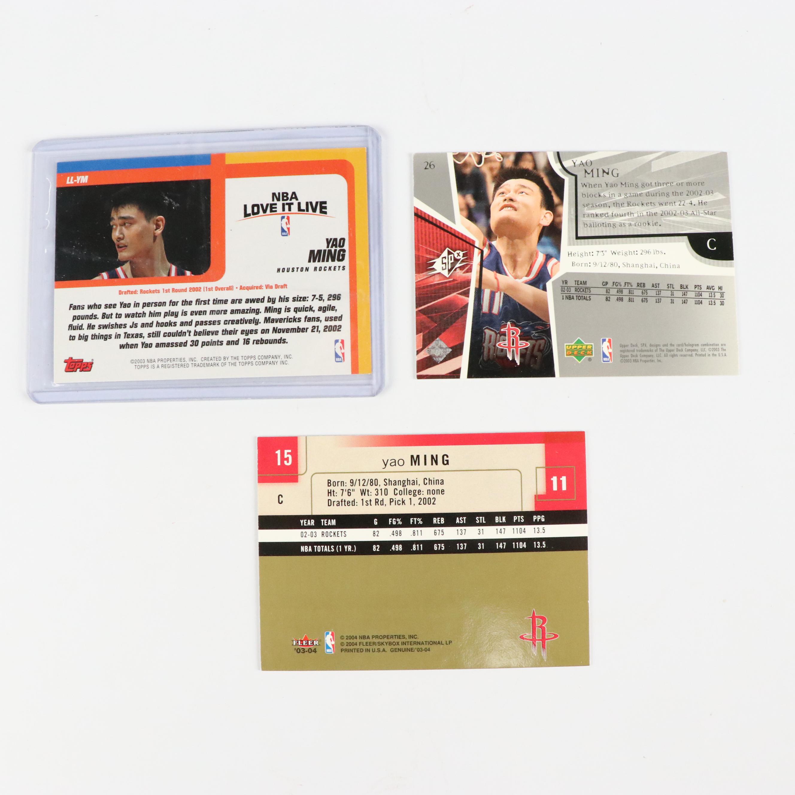 1990s–2000s Derek Jeter, Ken Griffey, Jr., Ichiro and Yao Ming Trading Cards