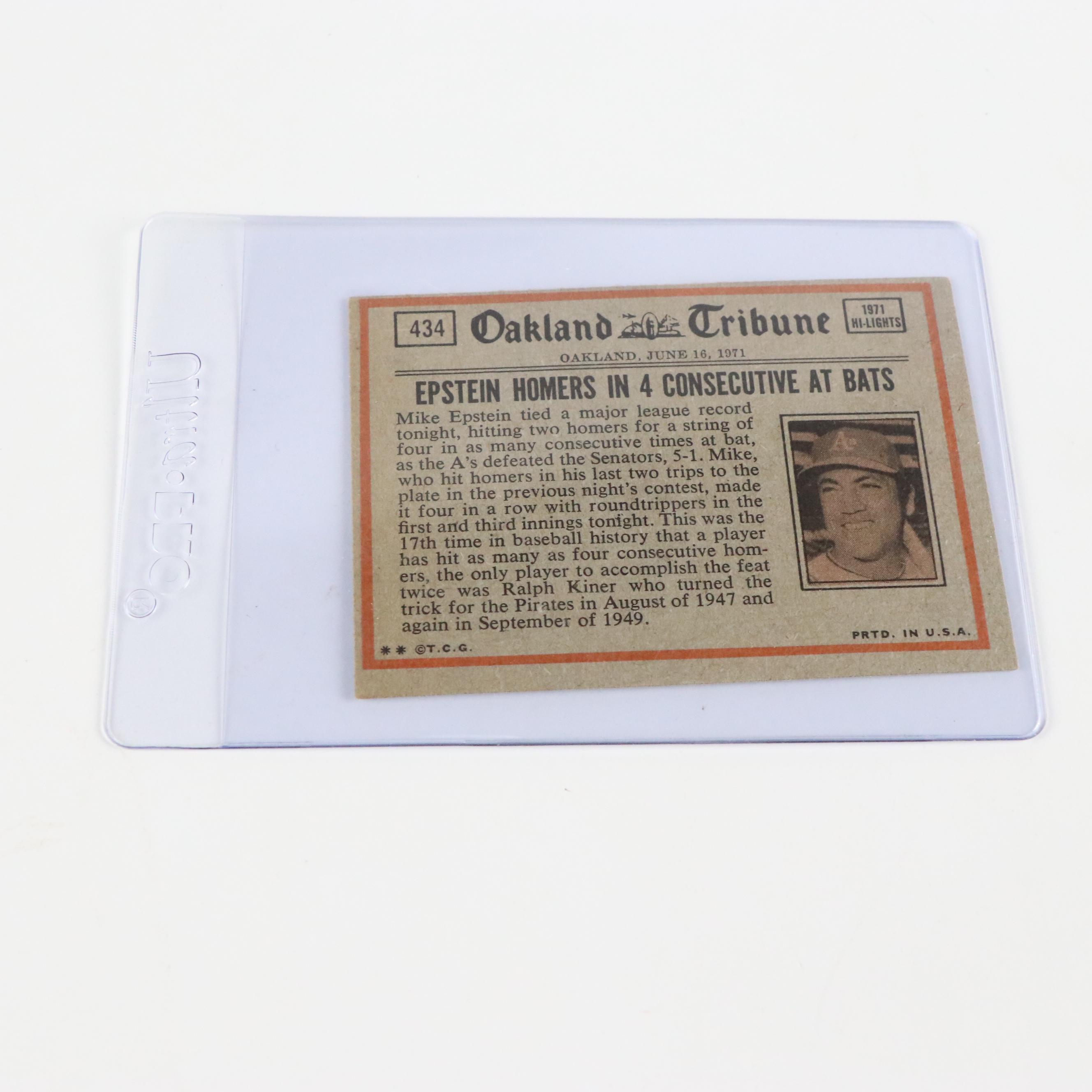 1973 Topps Mike Schmidt Philadelphia Phillies Rookie Baseball Card with More