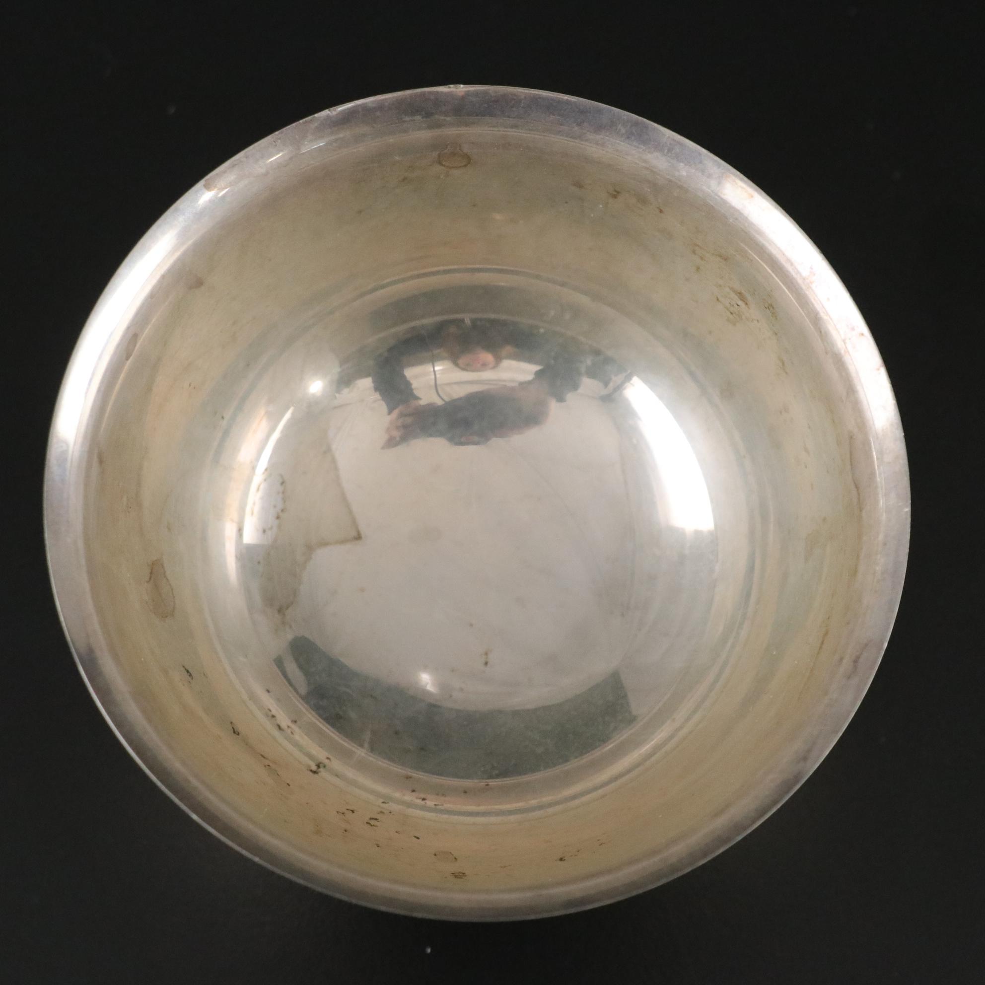 Poole Sterling Silver Paul Revere Bowl & Creamer