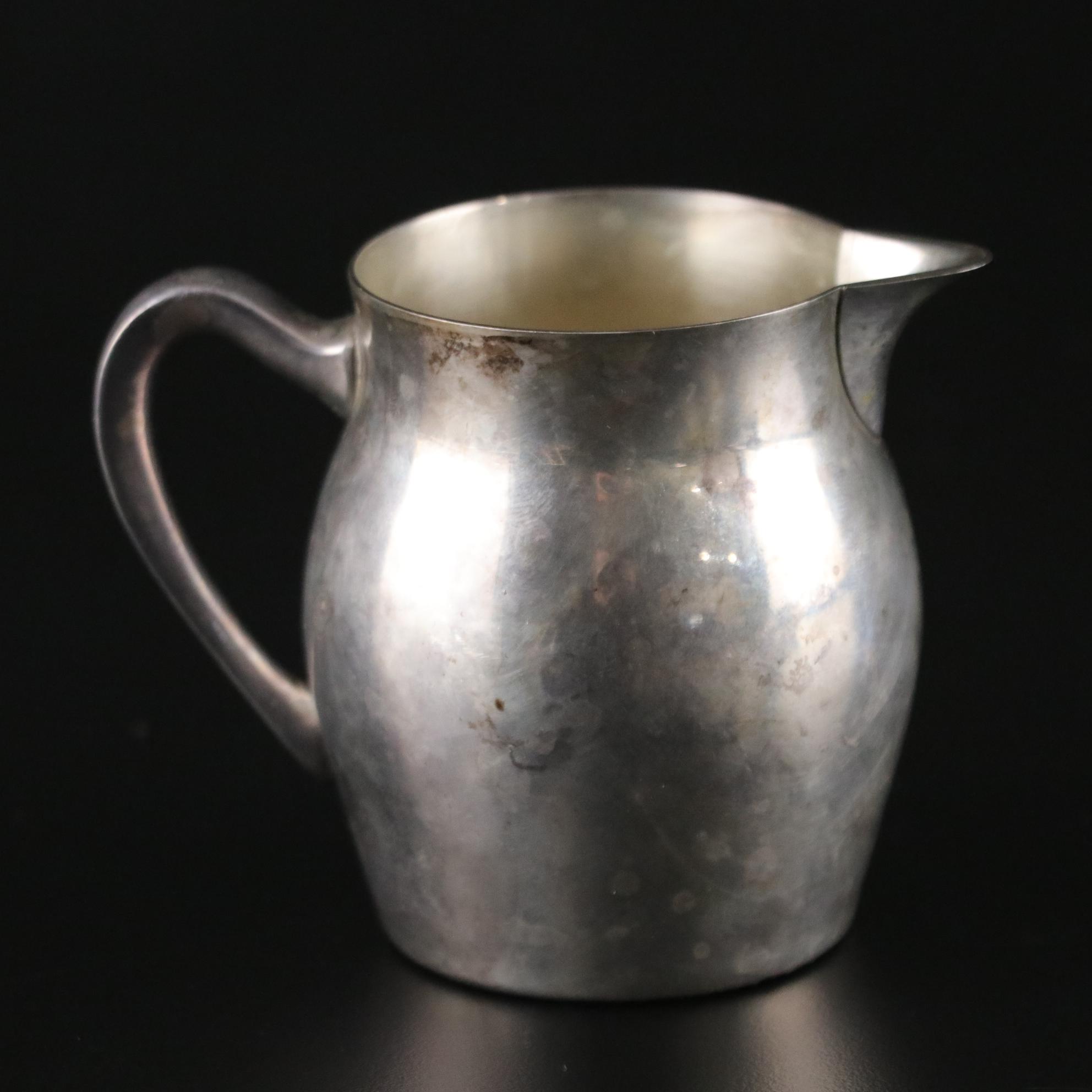 Poole Sterling Silver Paul Revere Bowl & Creamer