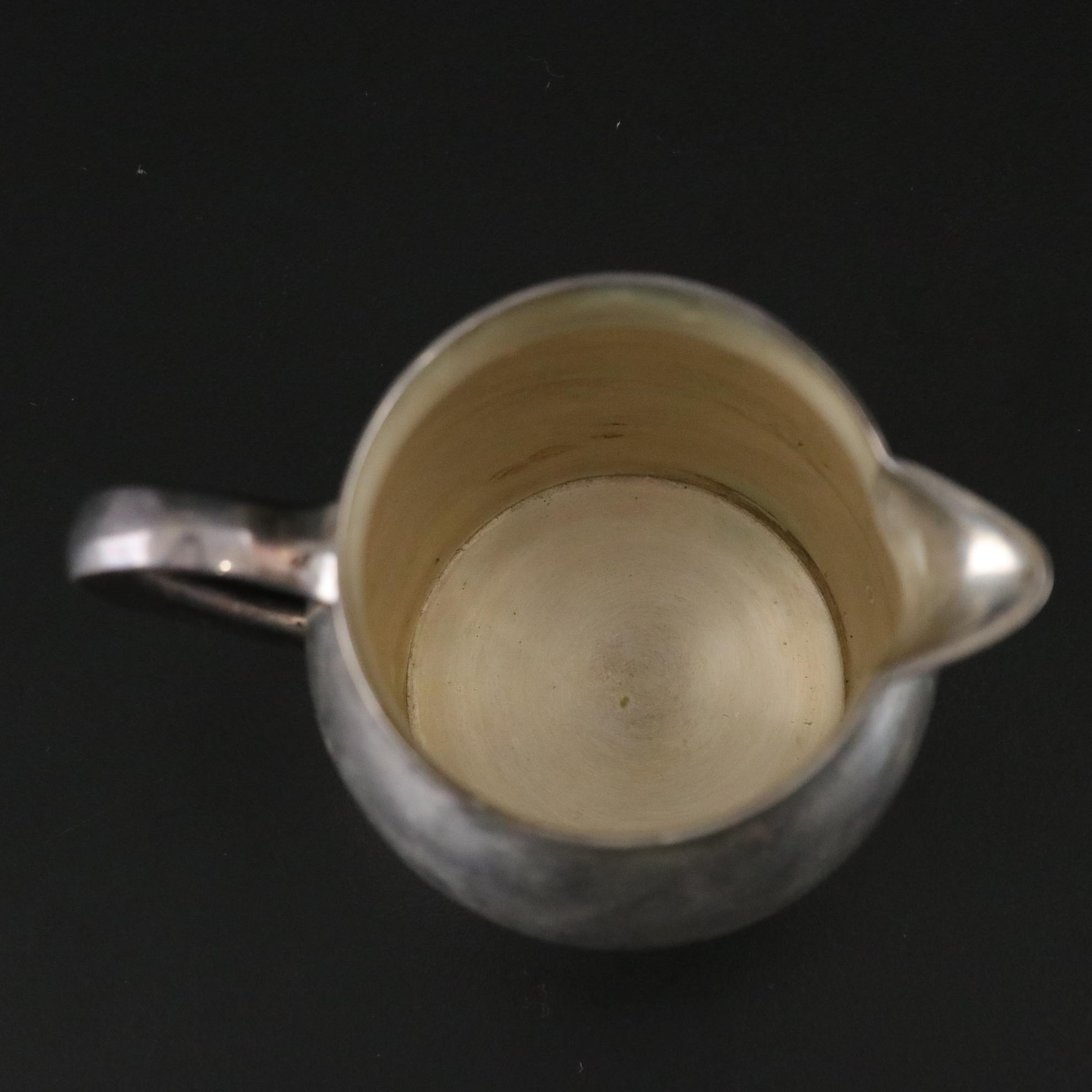 Poole Sterling Silver Paul Revere Bowl & Creamer
