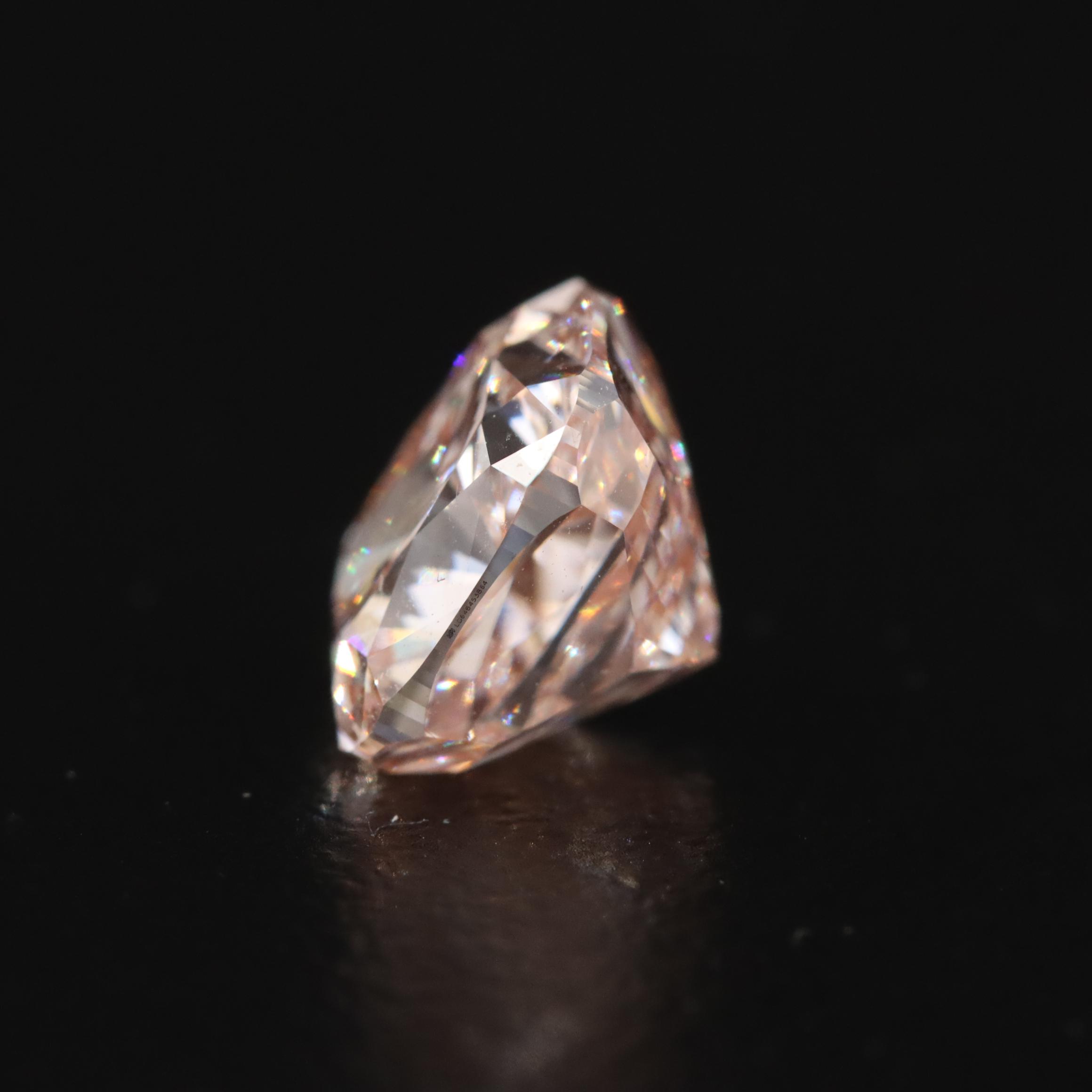 Loose 2.50 CT Fancy Intense Pink Lab Grown Diamond with IGI Report